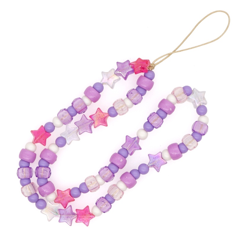 Accessories Simple Big Hole Beads Fivepointed Star Mobile Phone Lanyard