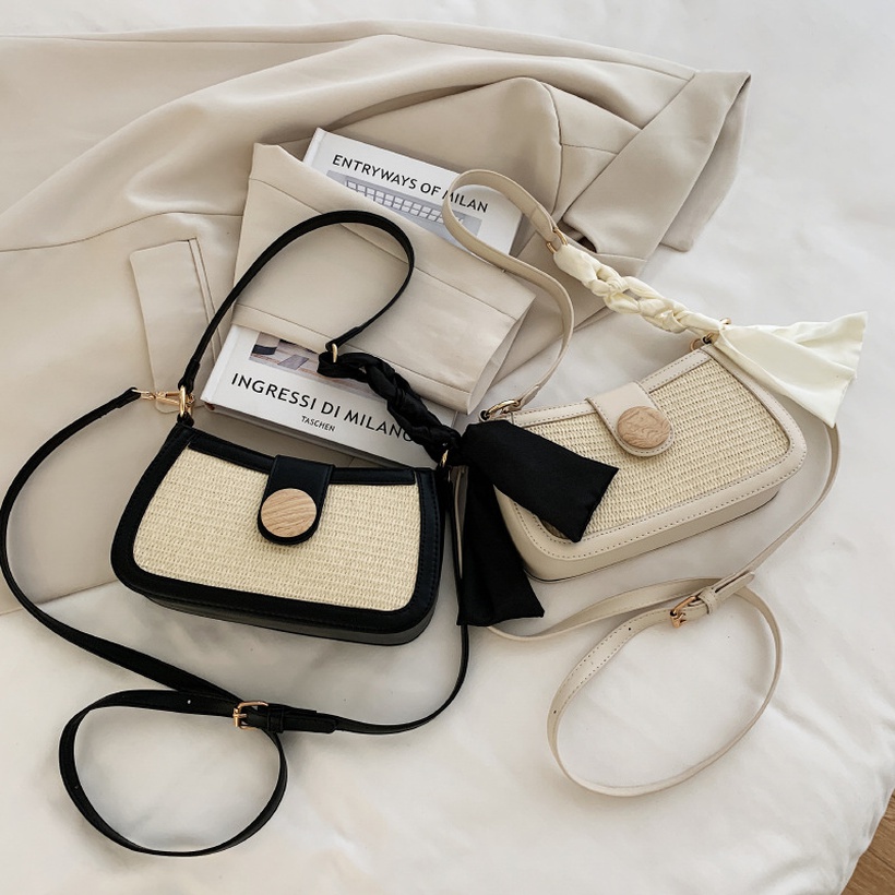 Korean Color Matching Shoulder Small Square Bag