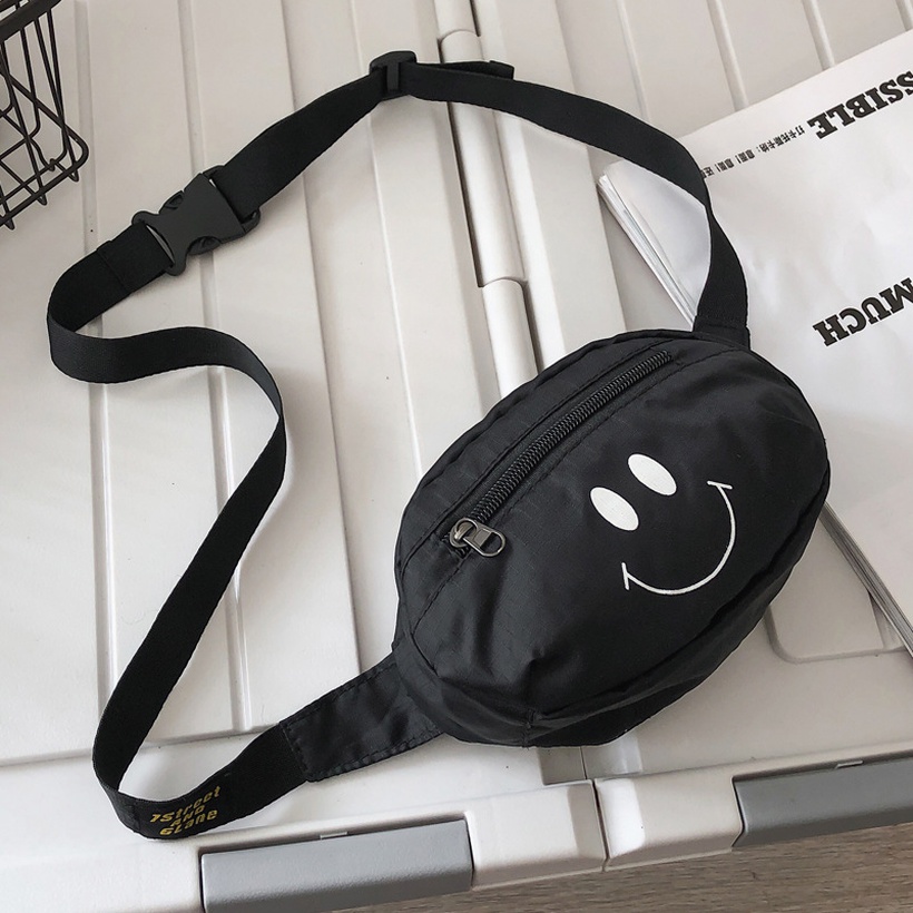 Cute Smile Face Couple Waist Chest Bag
