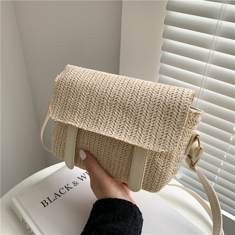 Stylish Summer Straw Oneshoulder Underarm Bag