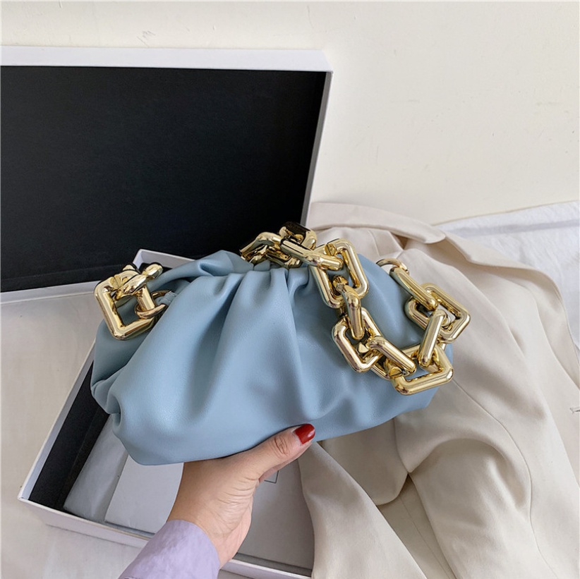 Accessories Solid Color Acrylic Thick Chain Messenger Bag