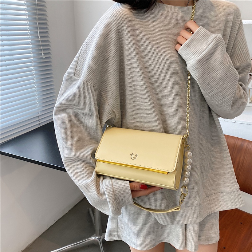 New Stylish Style Simple Pearl Chain Simple Underarm Bag