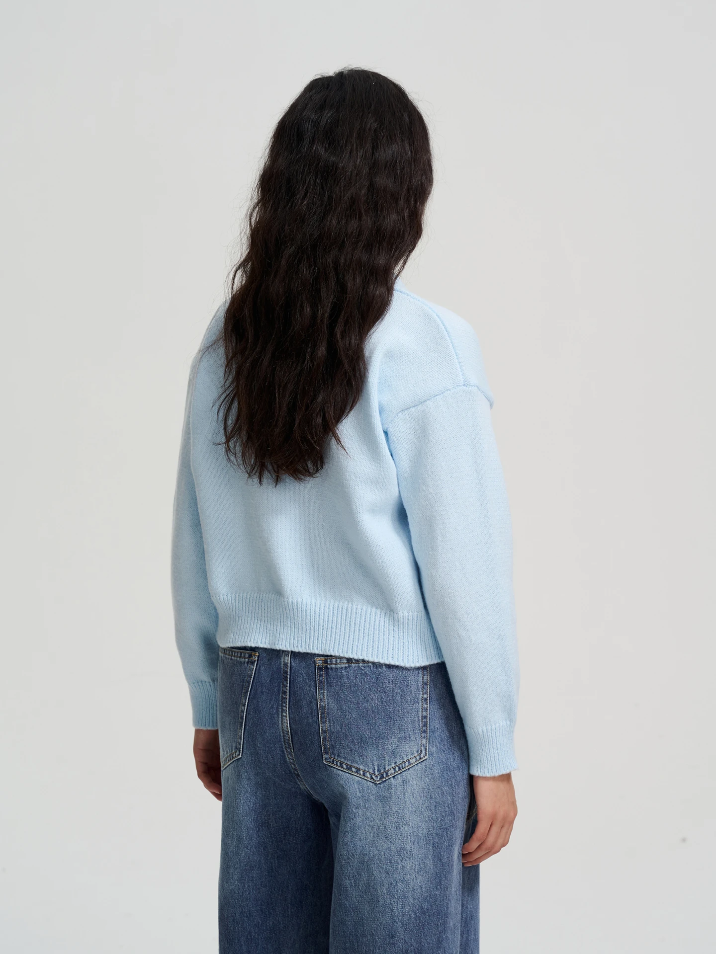 Knit Cardigan IN Blue