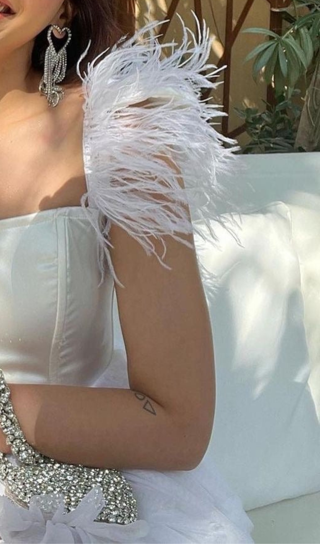 WHITE CORSET MINI DRESS