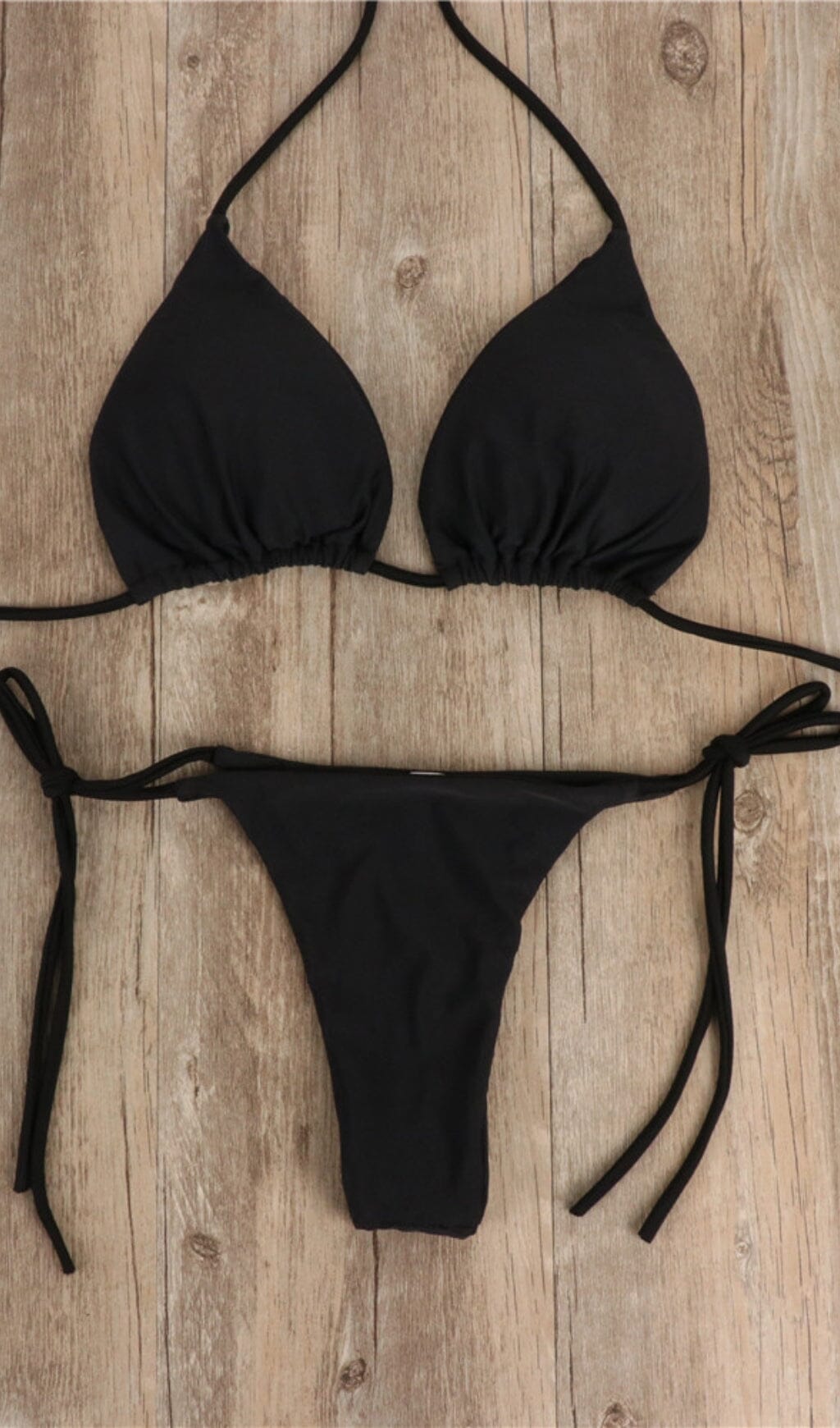 LACE UP SWIMSUIT IN BLACK