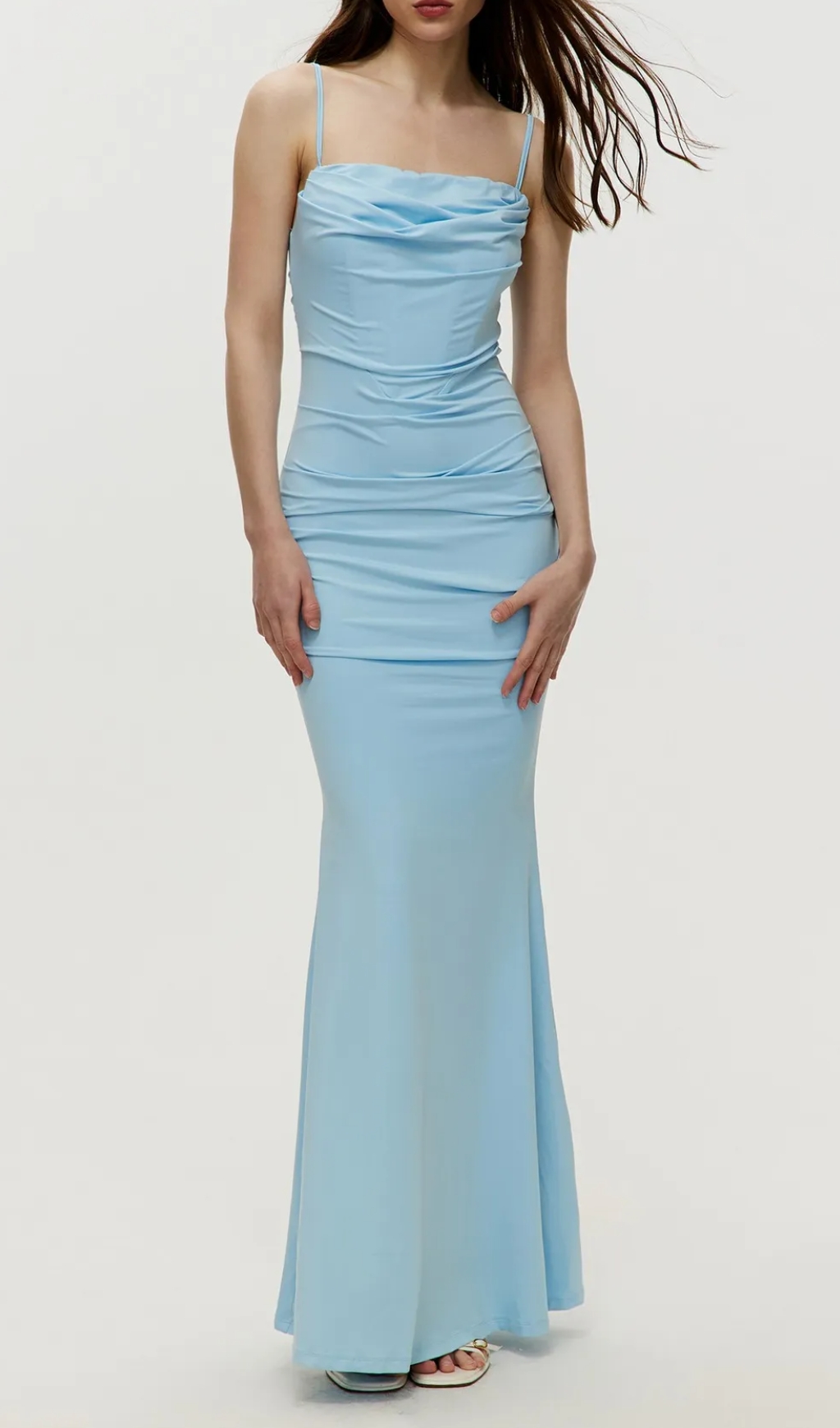 Maxi Gathered Cami Dress