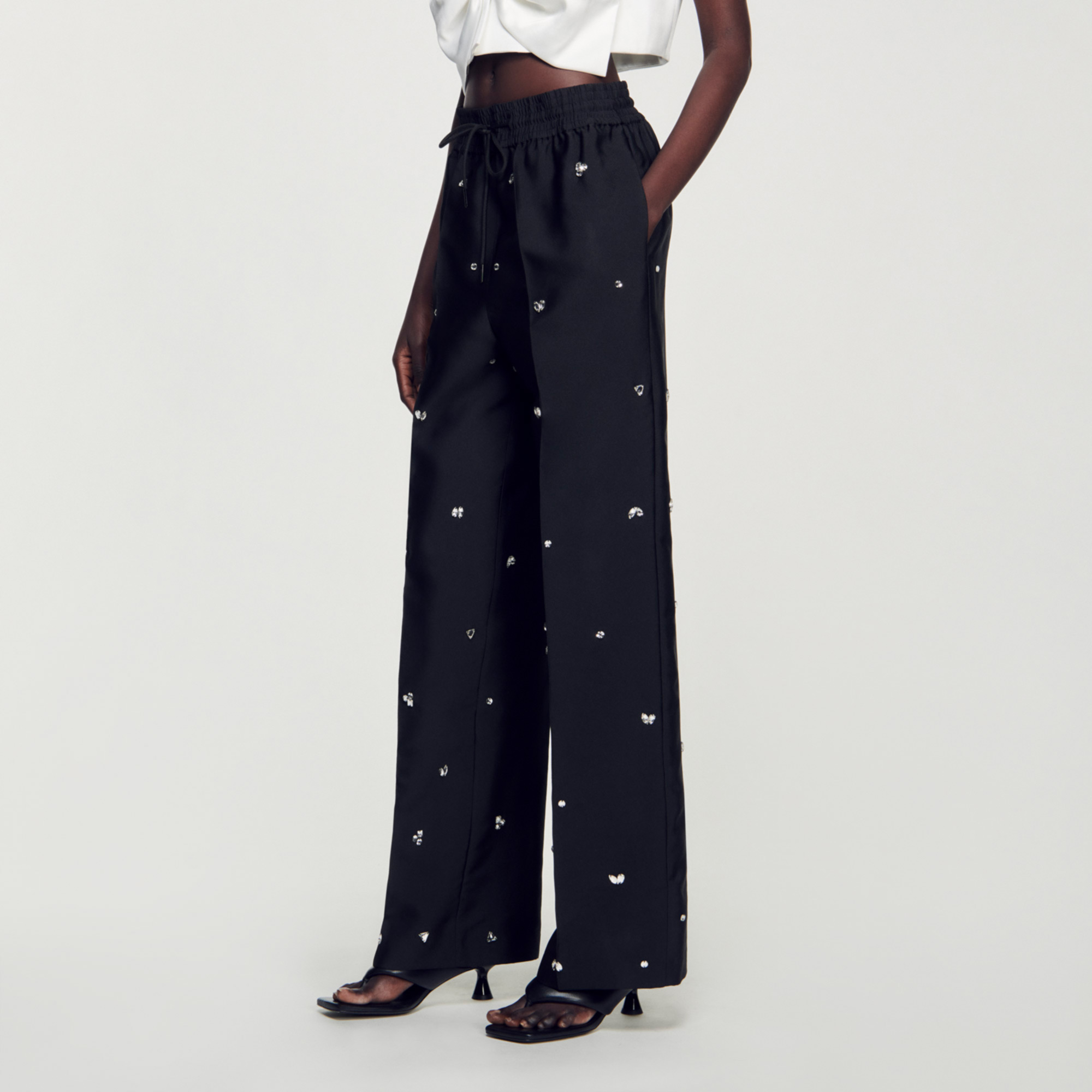 Rhinestone trousers