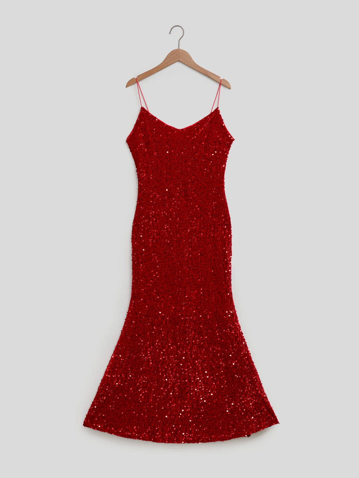 Sequinned Bodycon Dress IN Red
