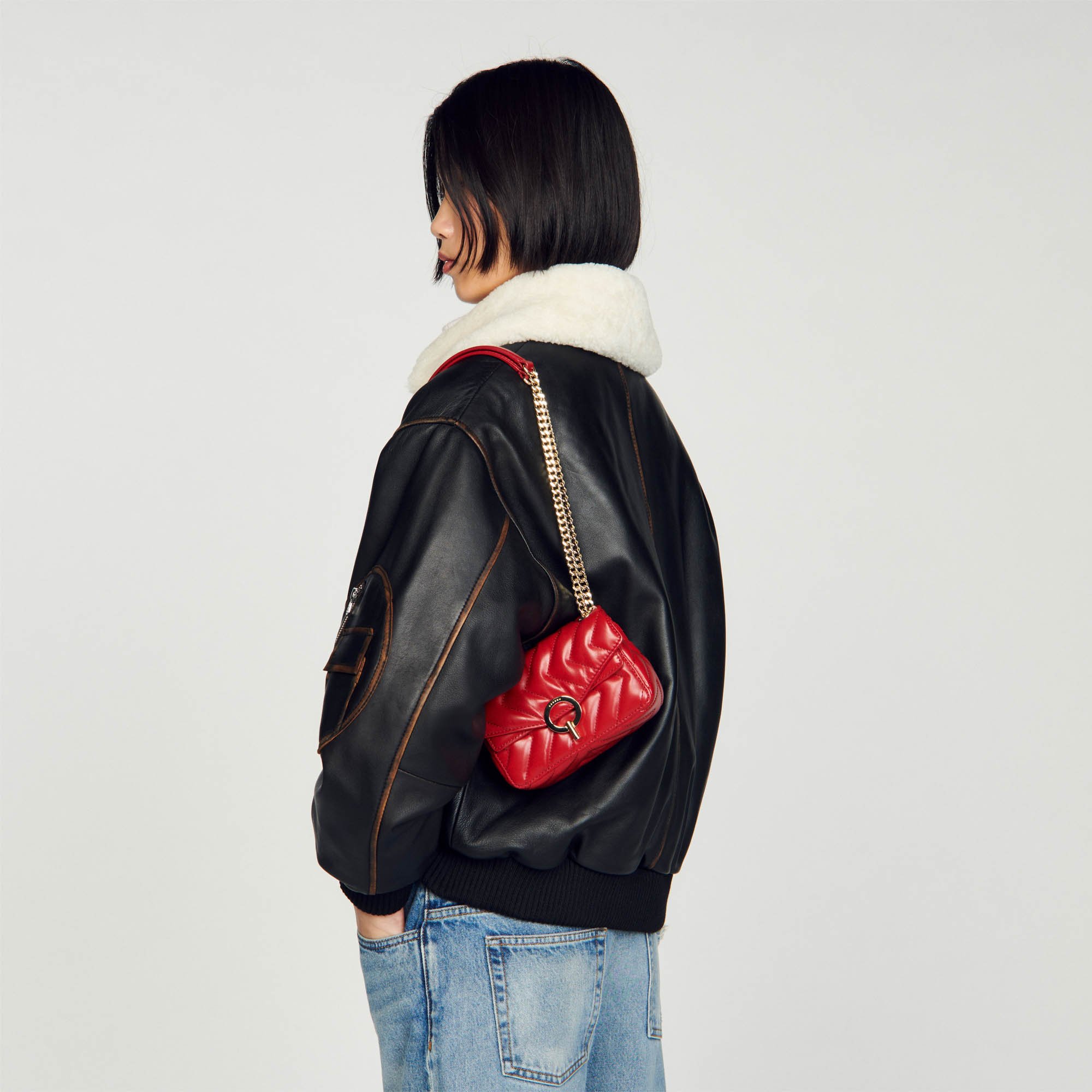 Plain leather Yza Mini Bag