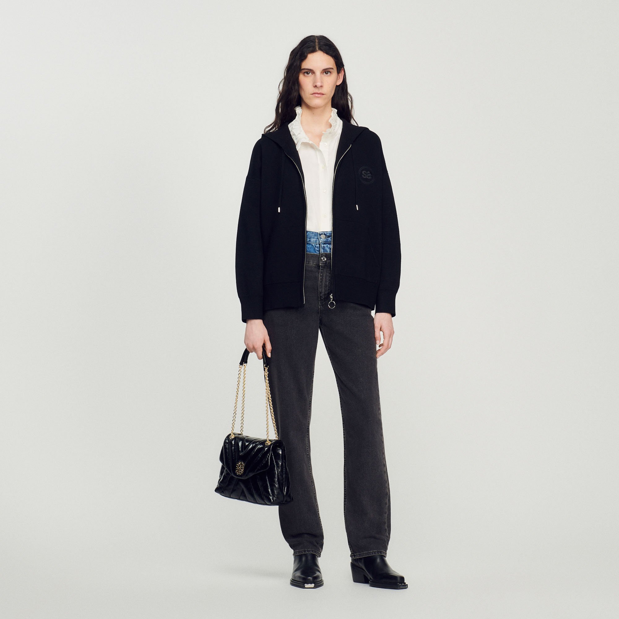 Oversized zip sweatshirt