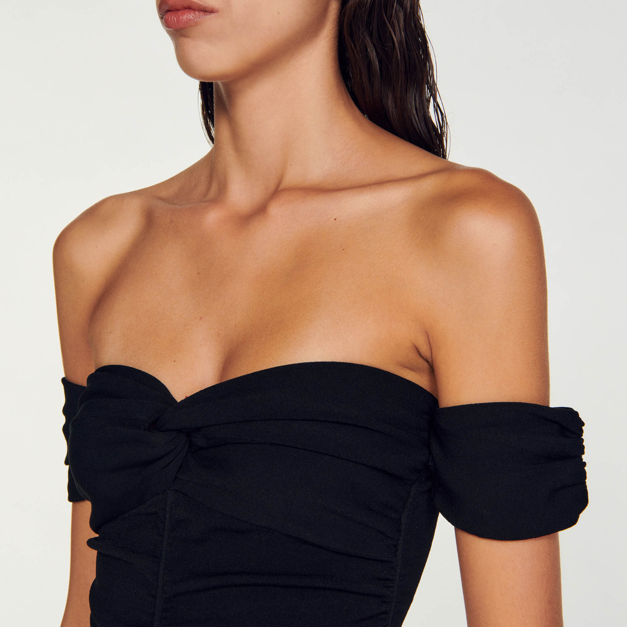 Open-shoulder bodysuit