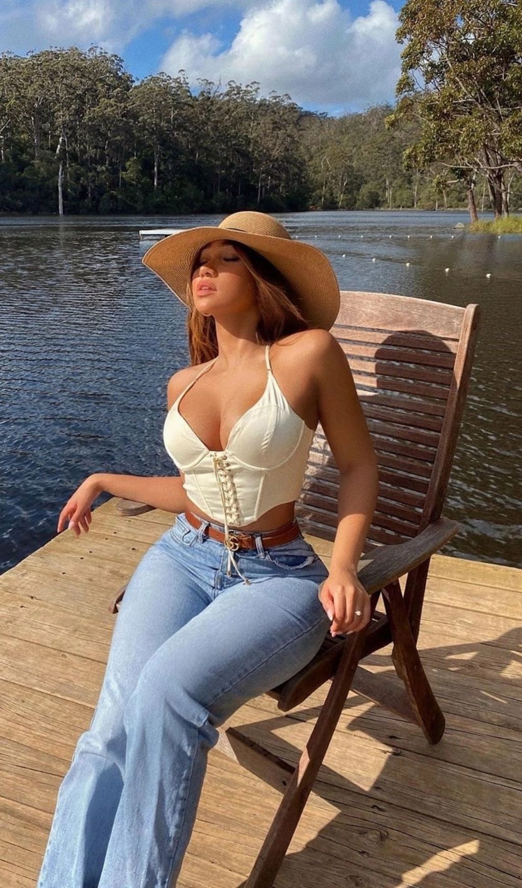 Halter satin camisole top.