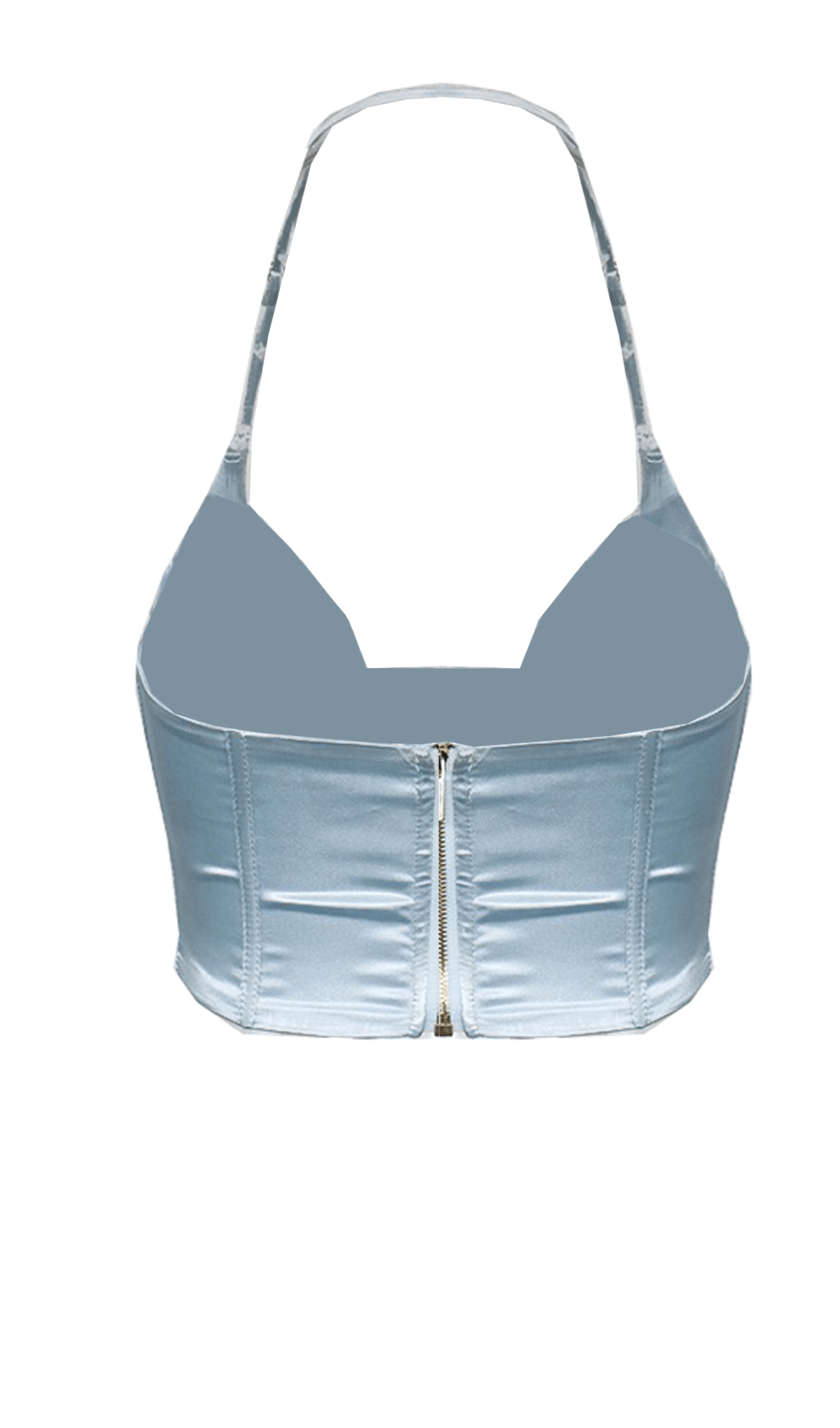 Halter satin camisole top.