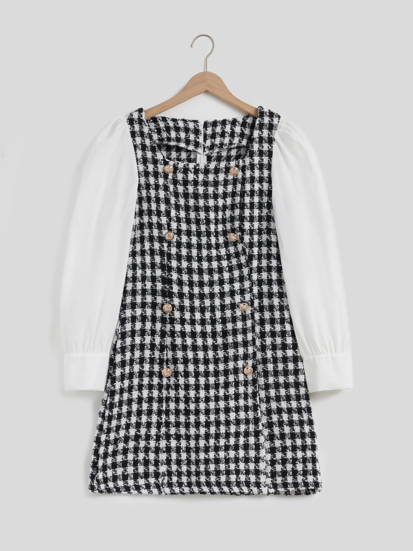 Blazer Dress IN Black-White