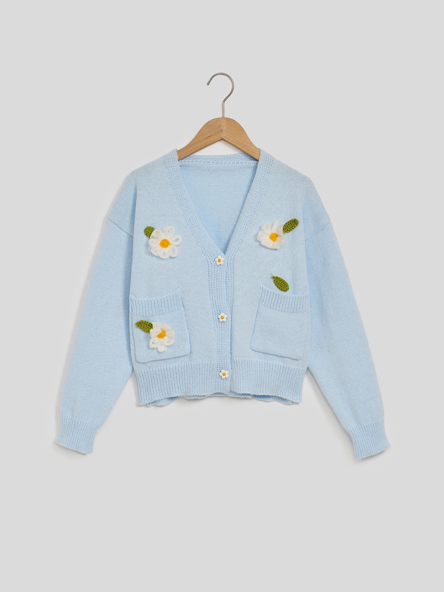 Knit Cardigan IN Blue