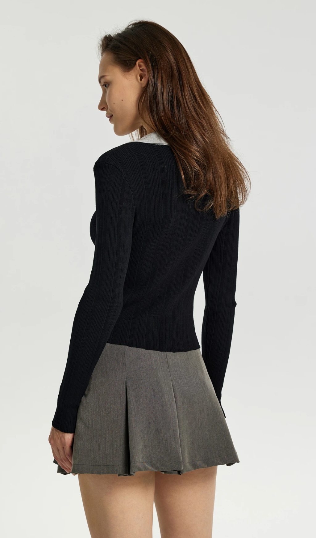 Buttoned Knit Cardigan