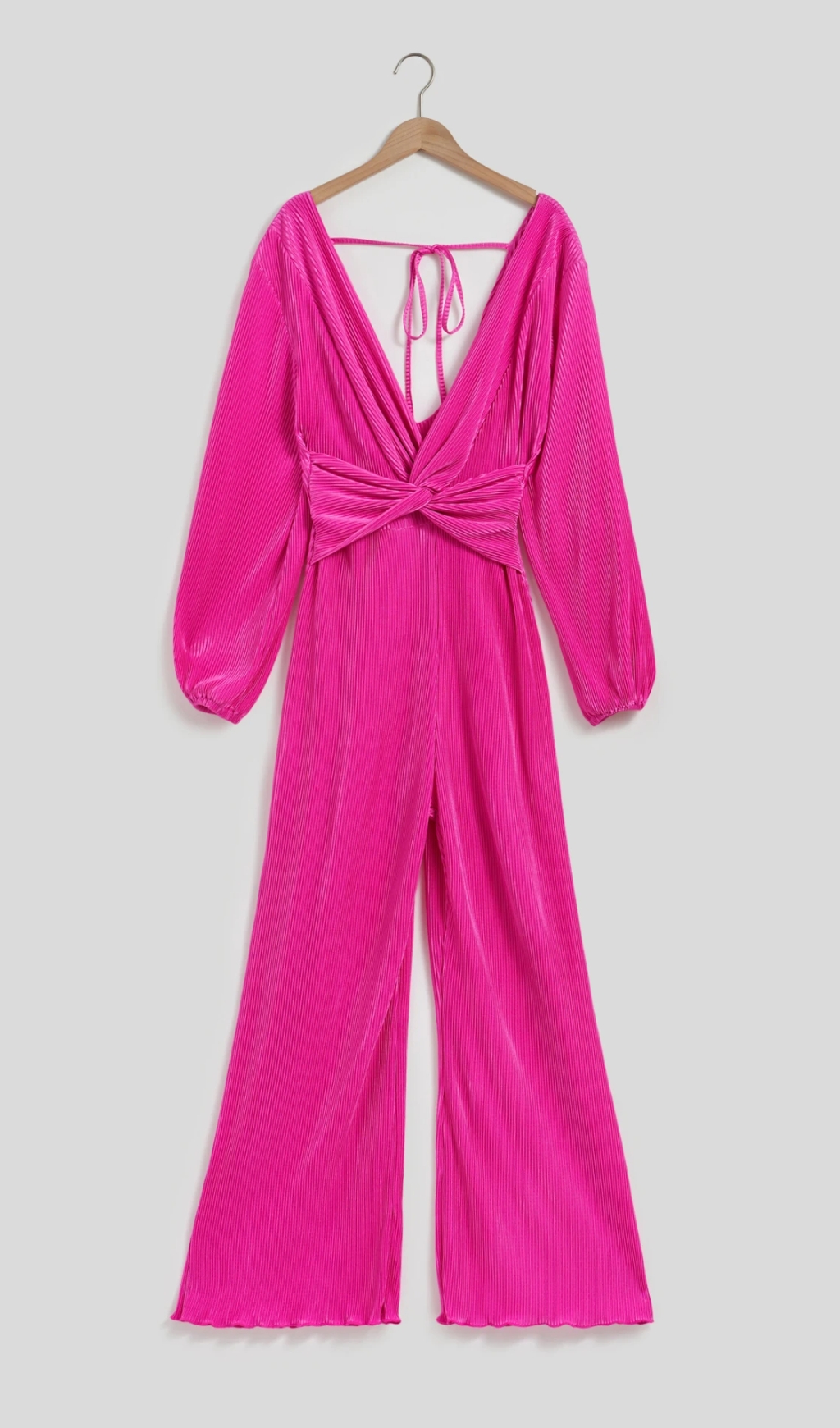 Knotted Jumpsuit in pot pink
