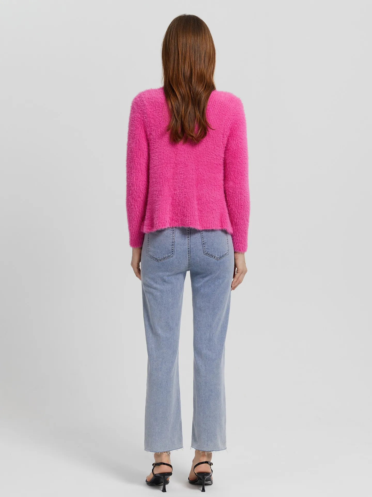 Knit Cardigan IN Red