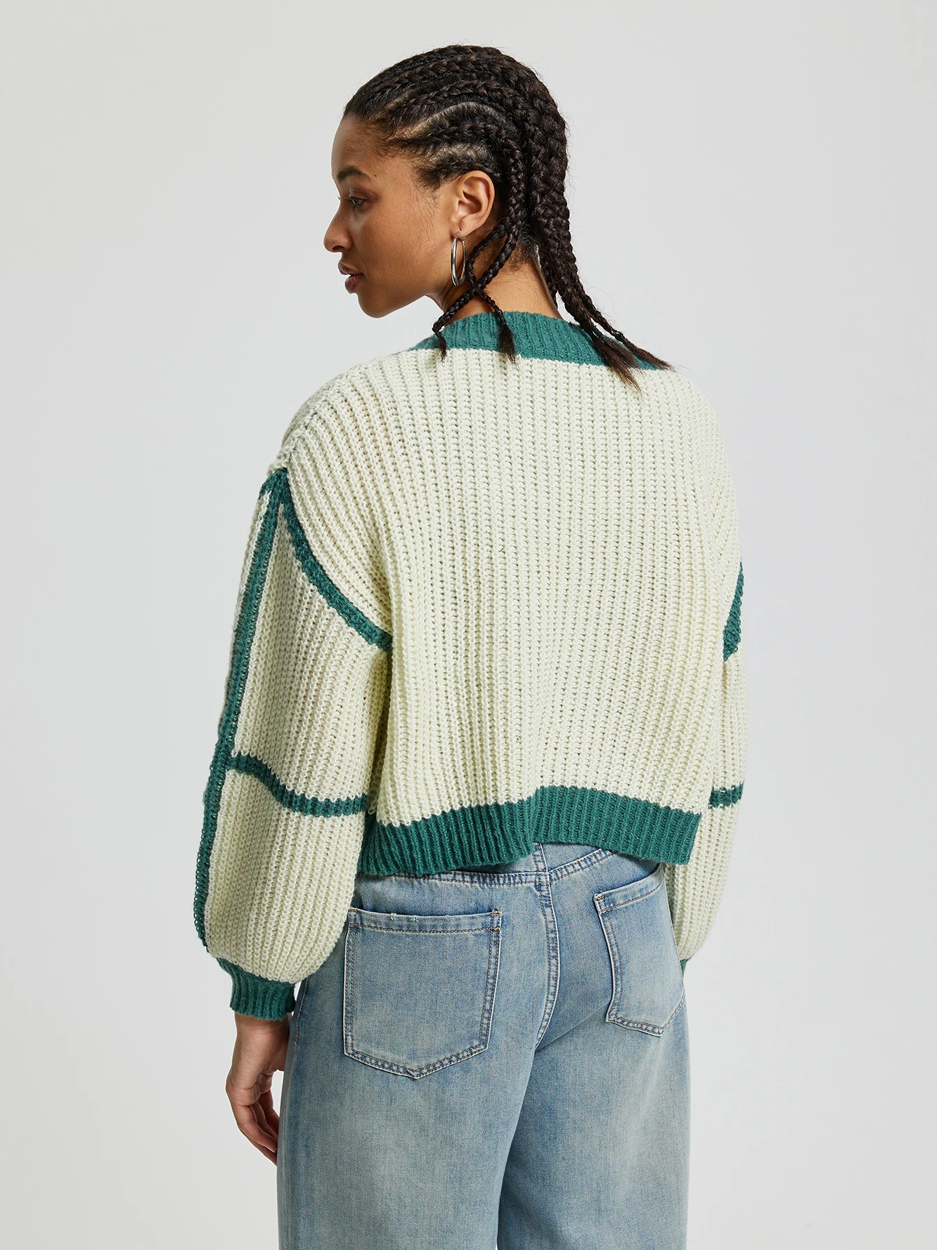 Knit Cardigan in Green