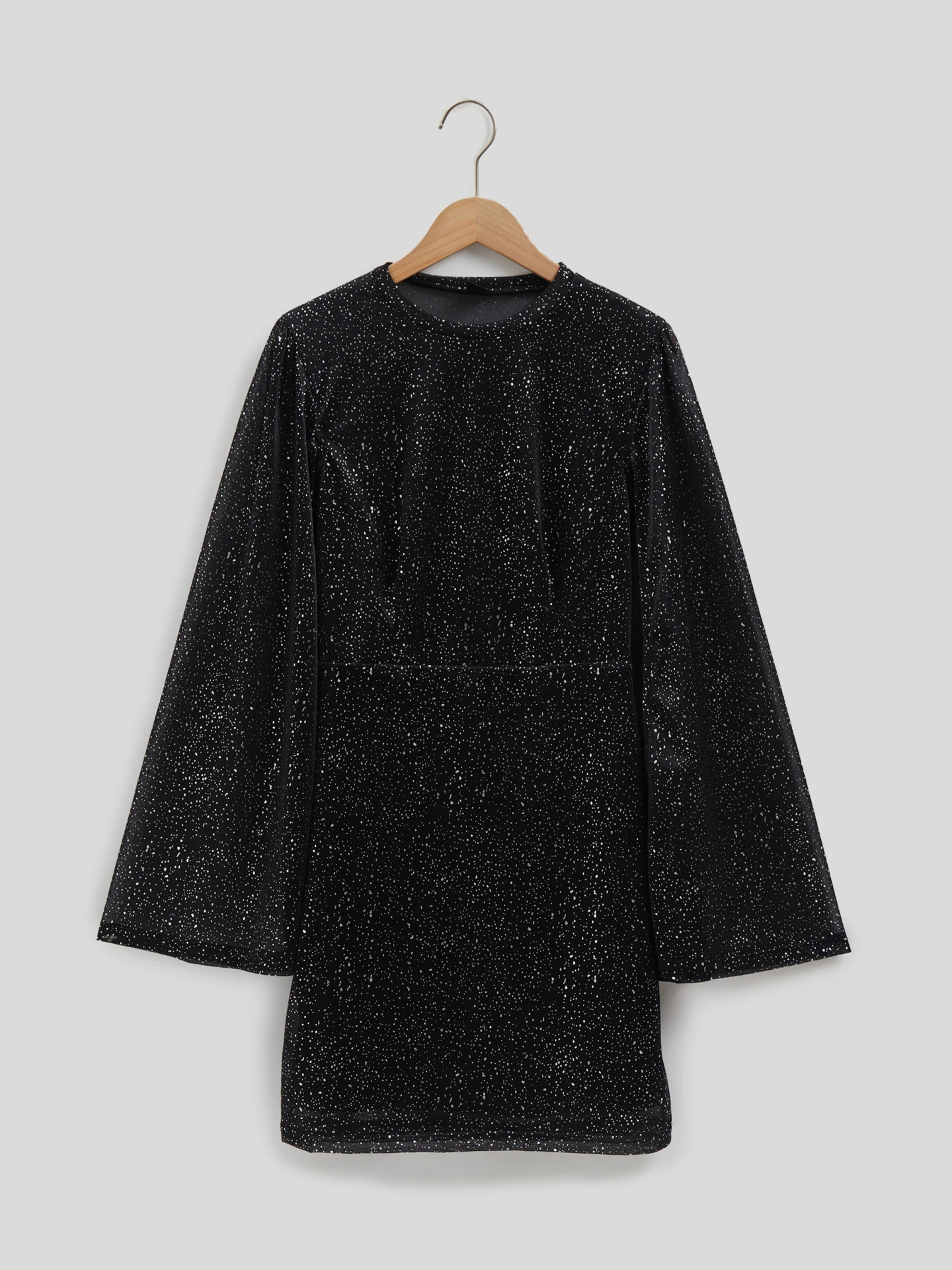 Open Back Bodycon Dress IN Black