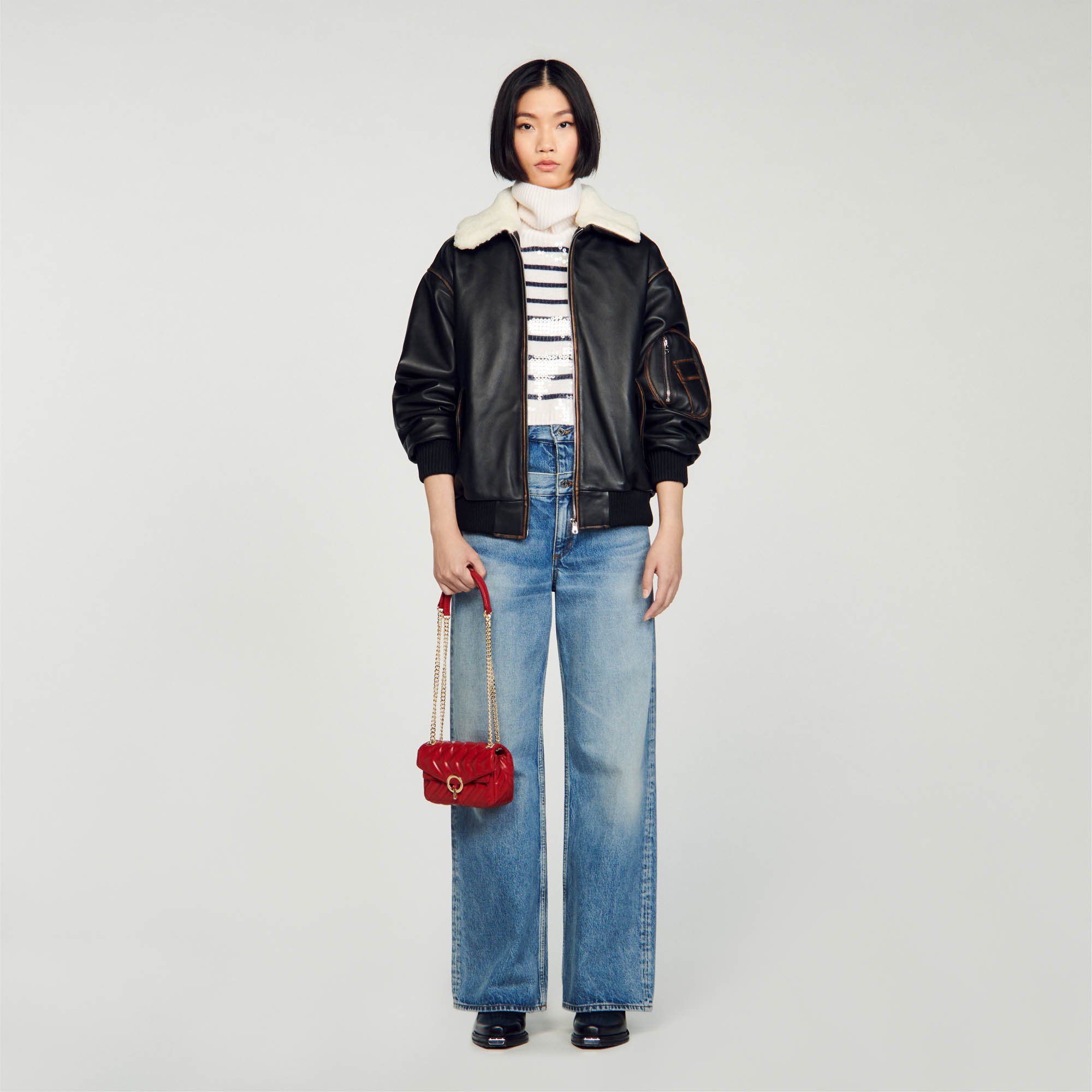 Plain leather Yza Mini Bag