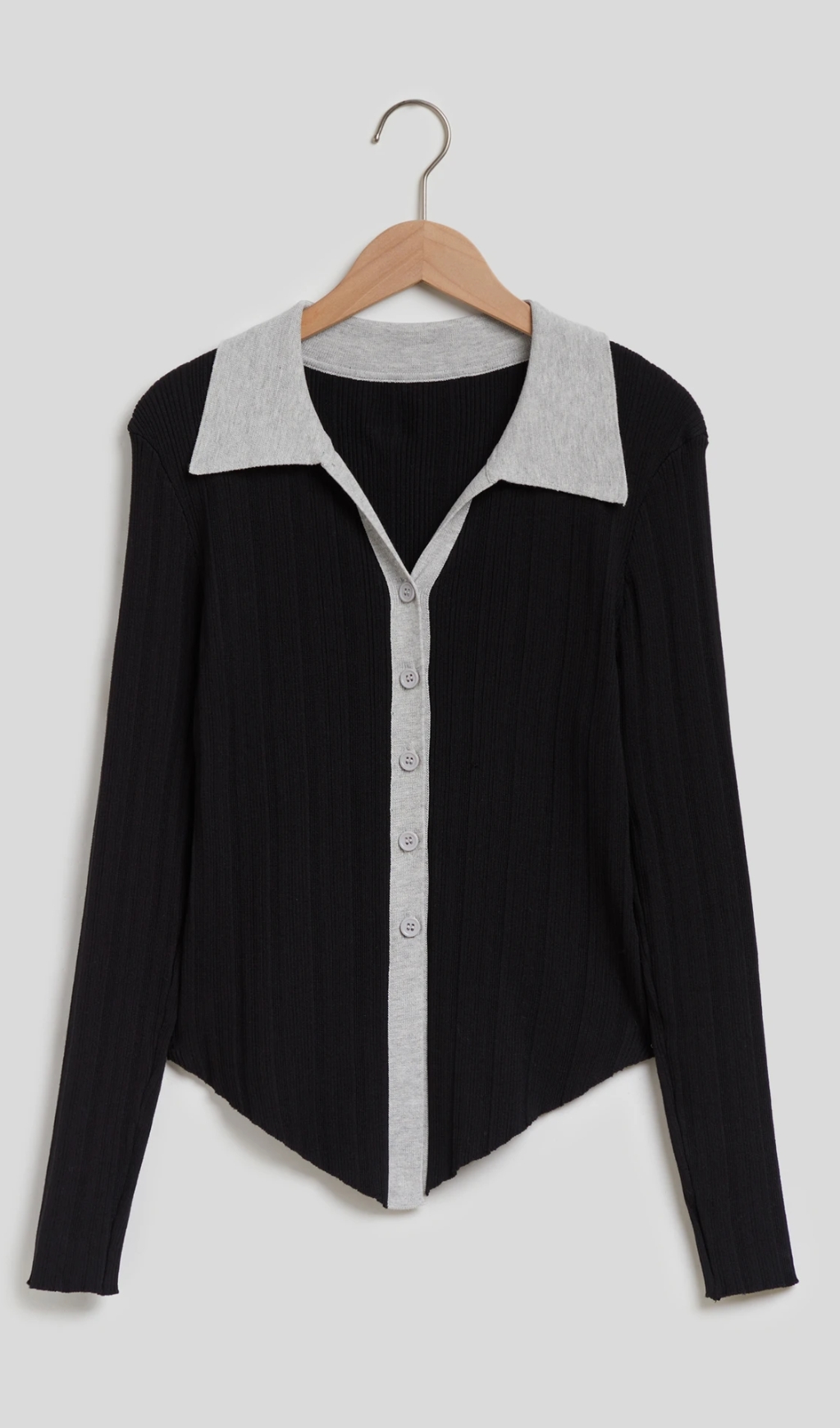 Buttoned Knit Cardigan