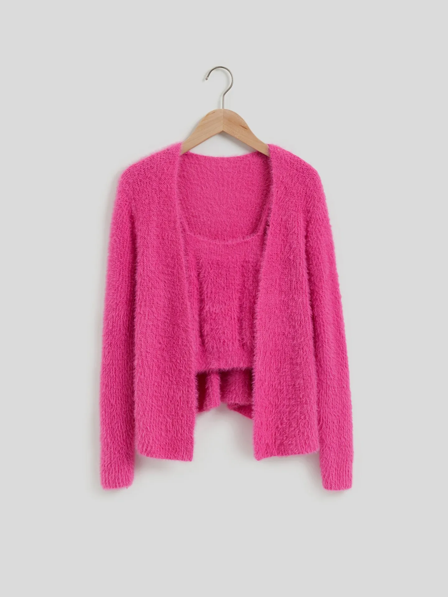 Knit Cardigan IN Red