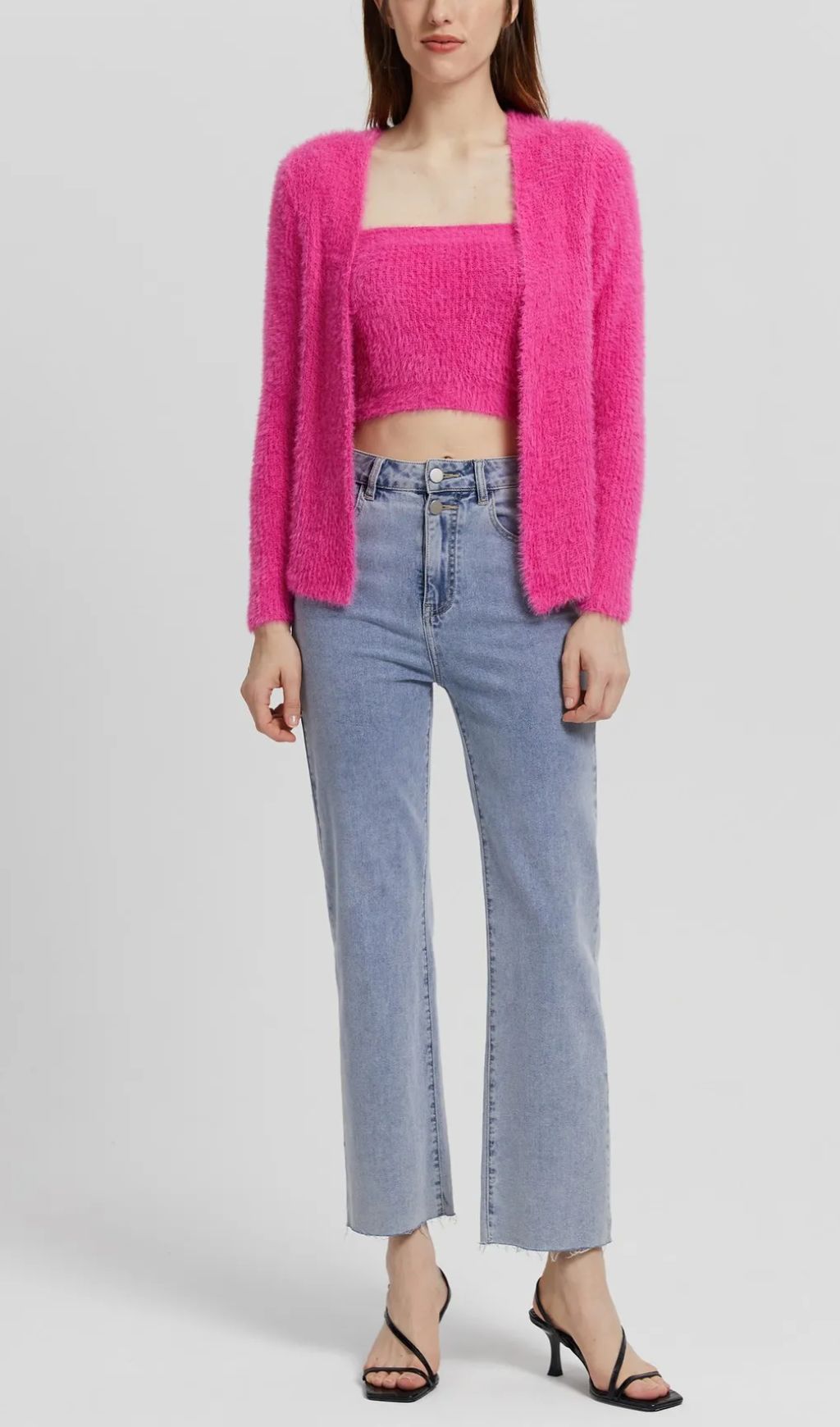 Knit Cardigan IN Red