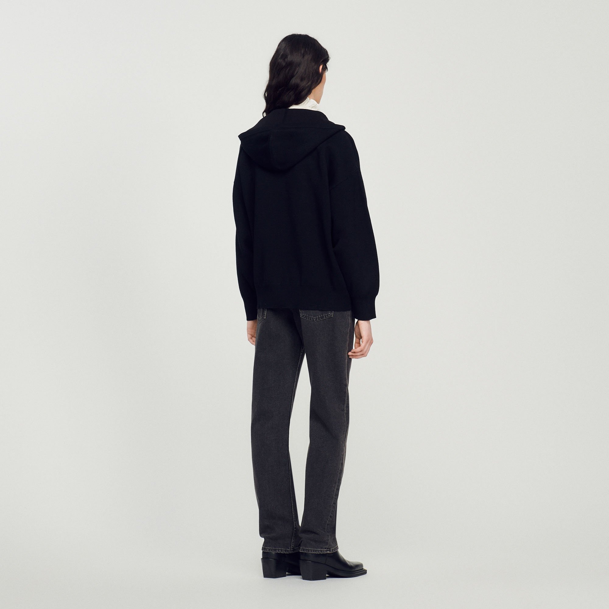 Oversized zip sweatshirt