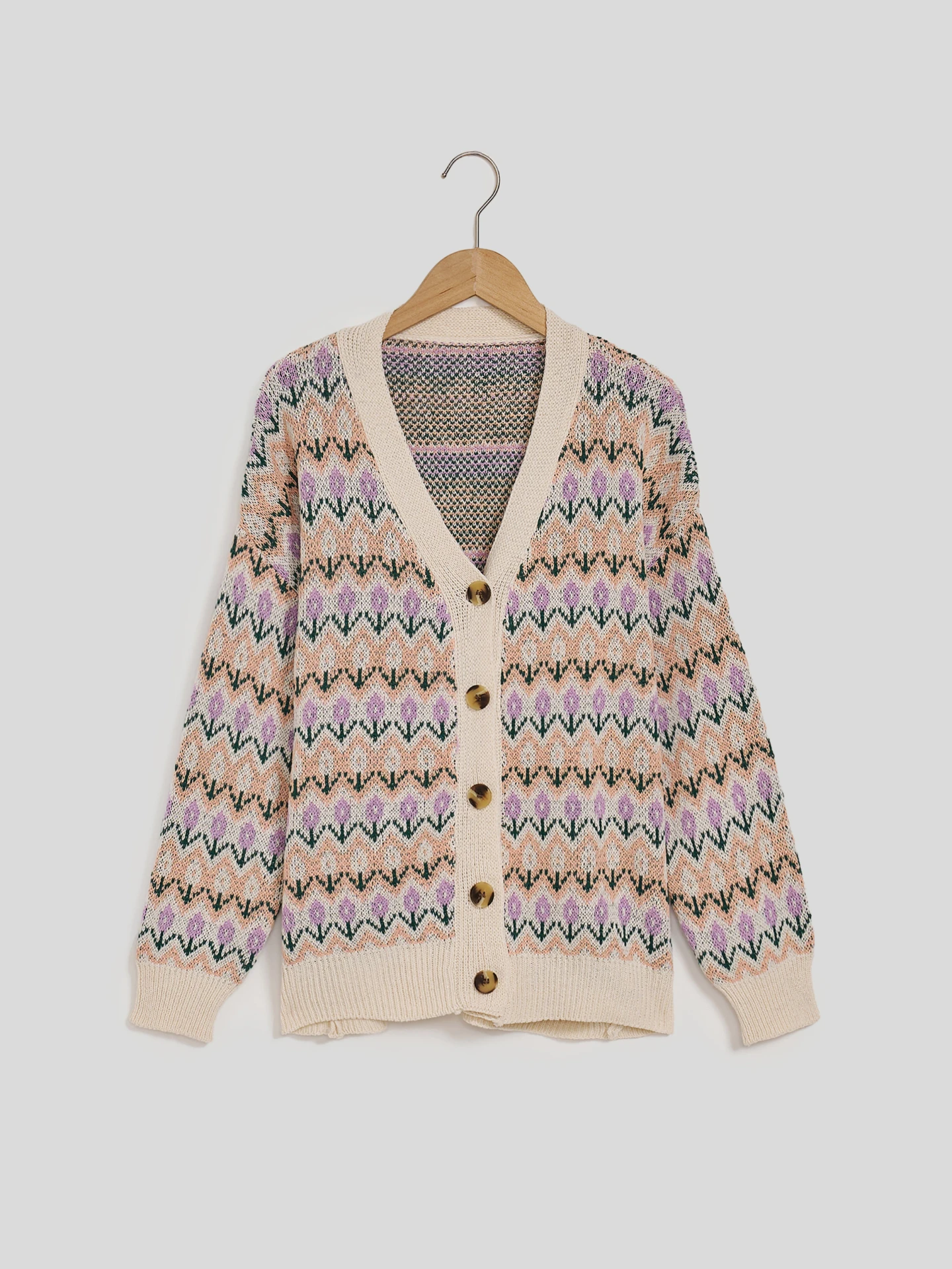 Knit Cardigan IN Light Pink