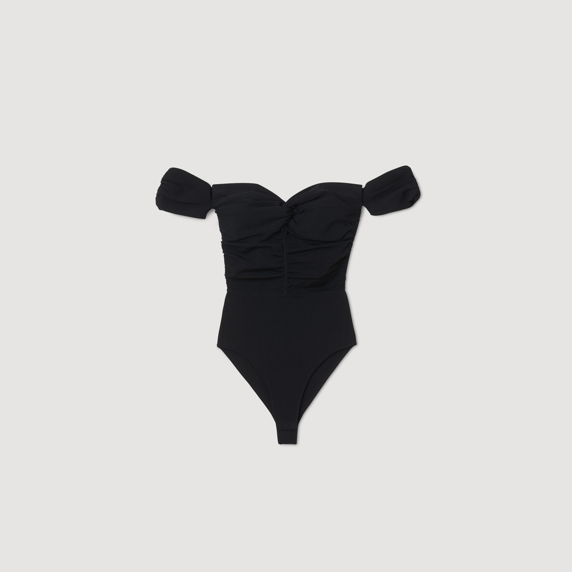 Open-shoulder bodysuit