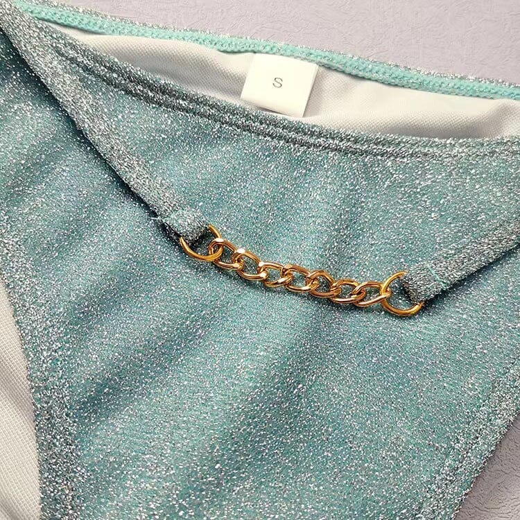 CUTOUT BANDEAU BIKINI SUIT