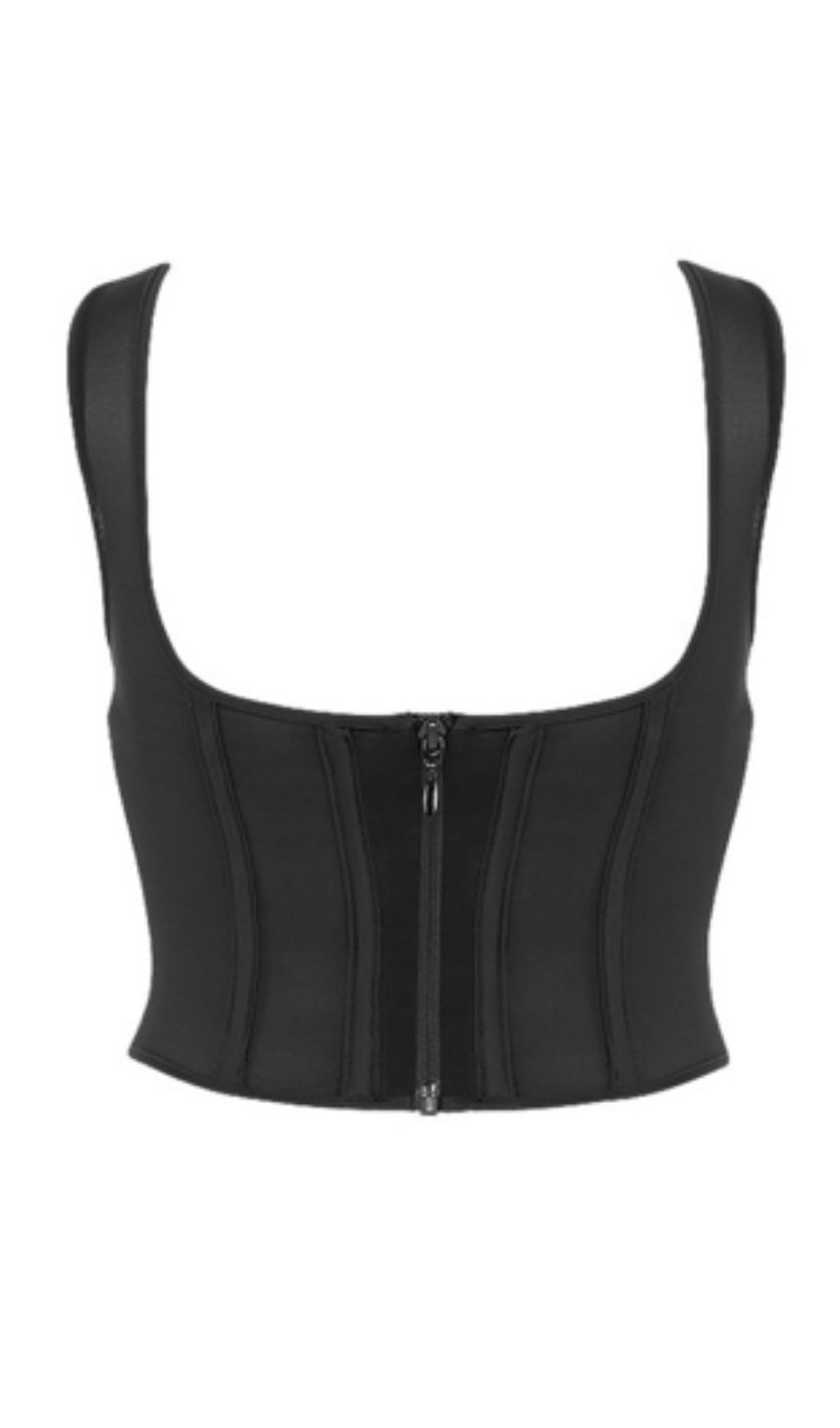 Short stitched suspender top.