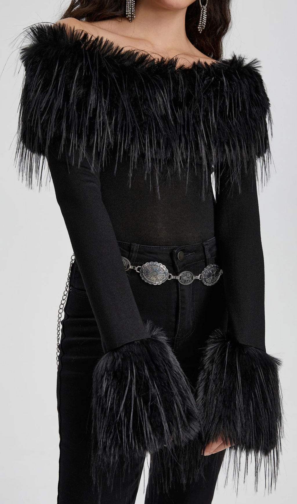 Sheer Pullover T-Shirt In Black