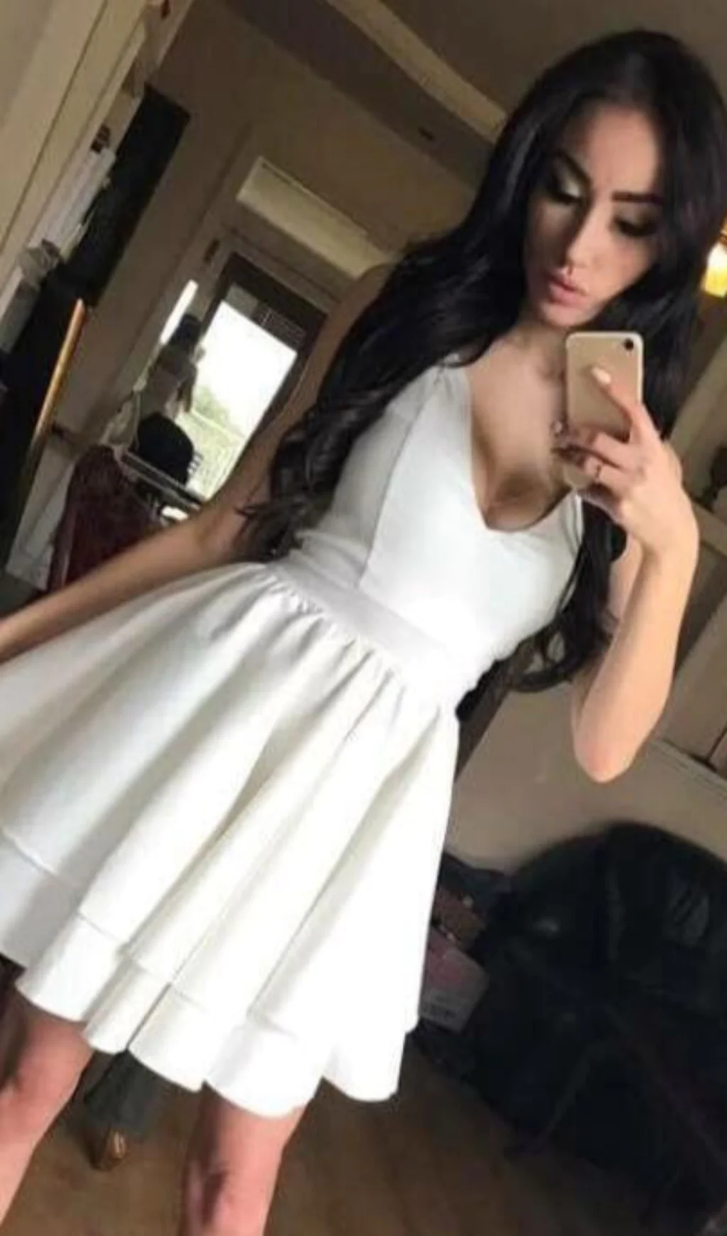 Spaghetti Strap Short Party Dresses Mini Cocktail Dress SD1067