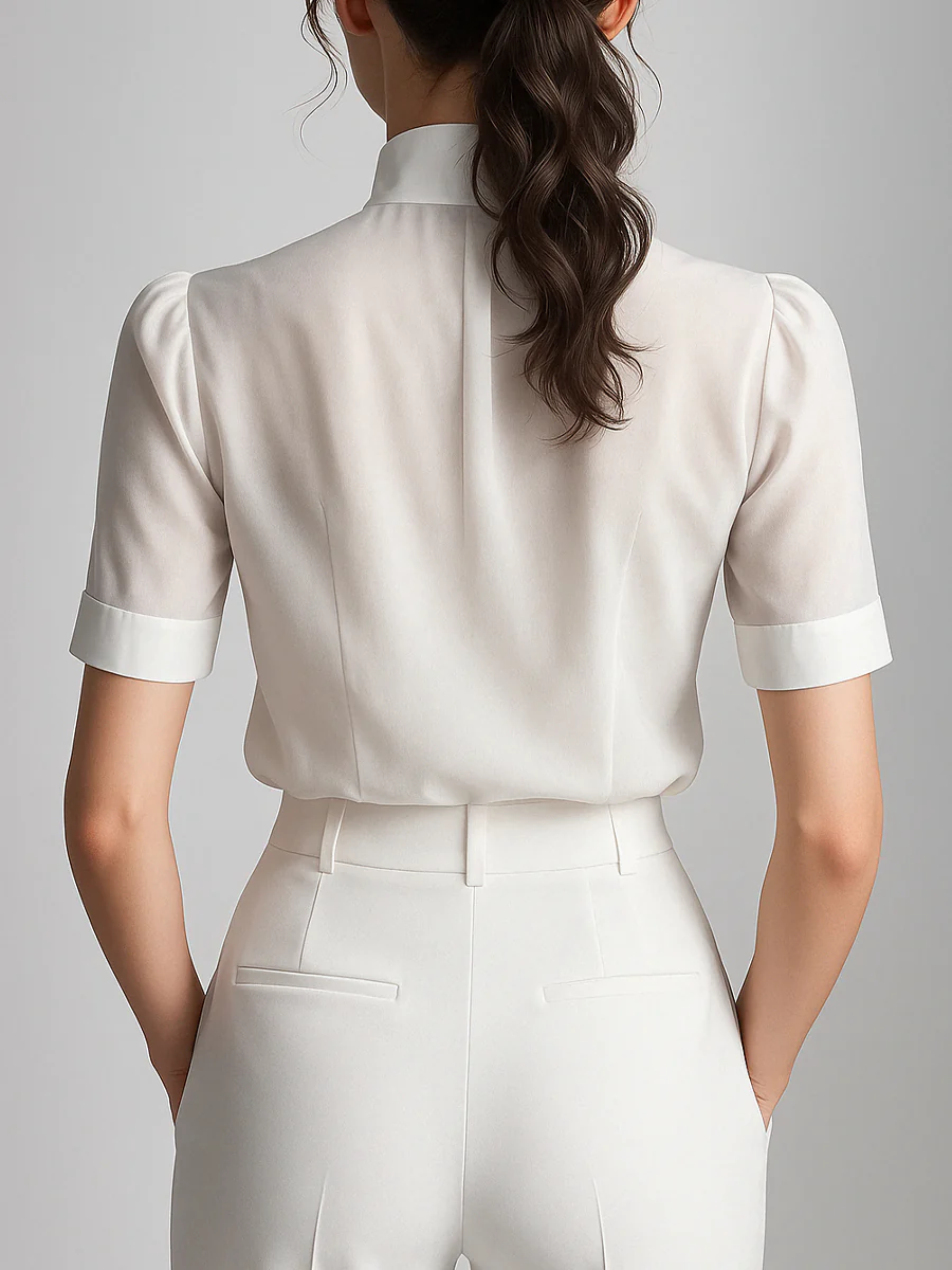 Elegant Blossom Embellished Floral Blouse