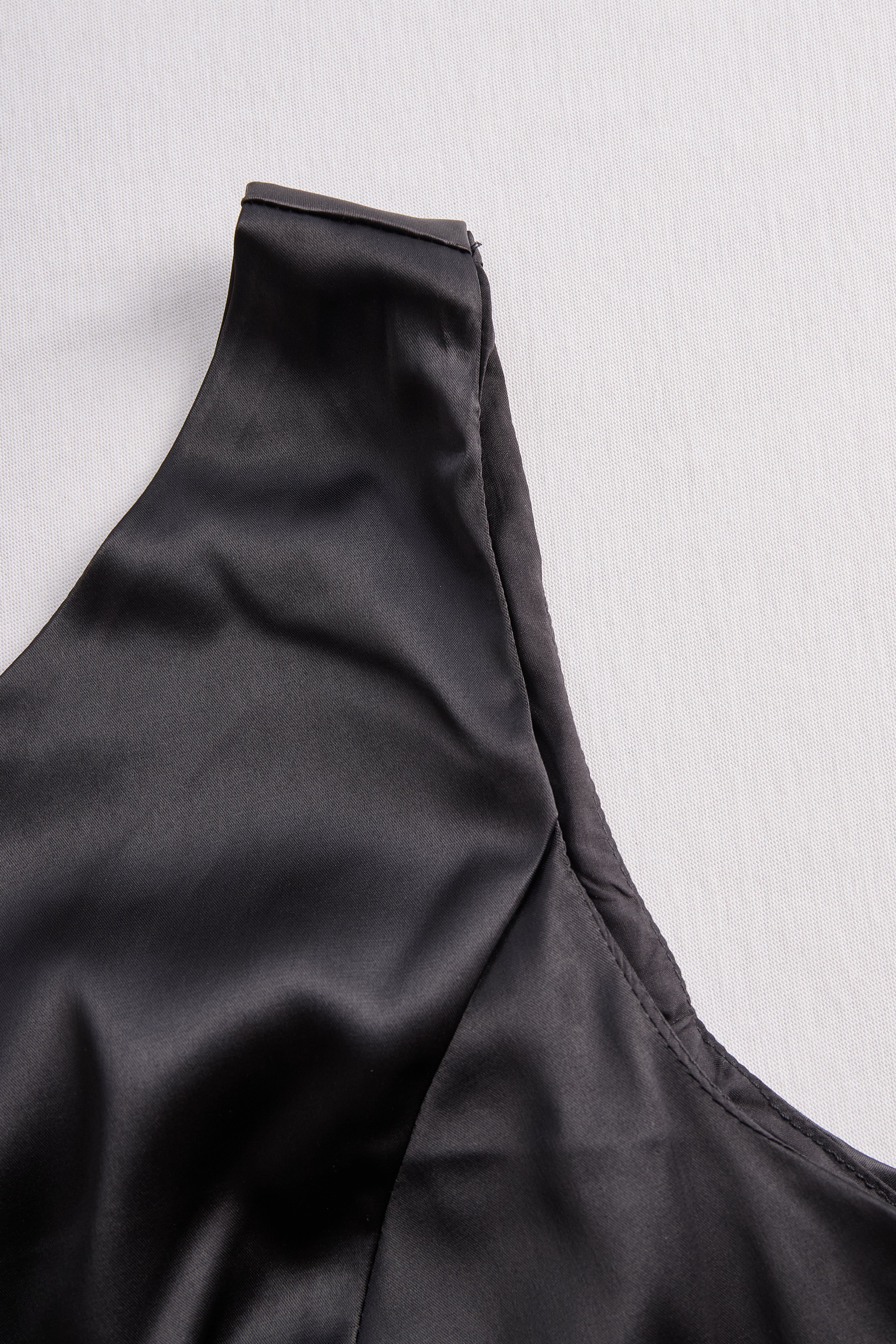 Glamorous Allure One-Shoulder Black Gown