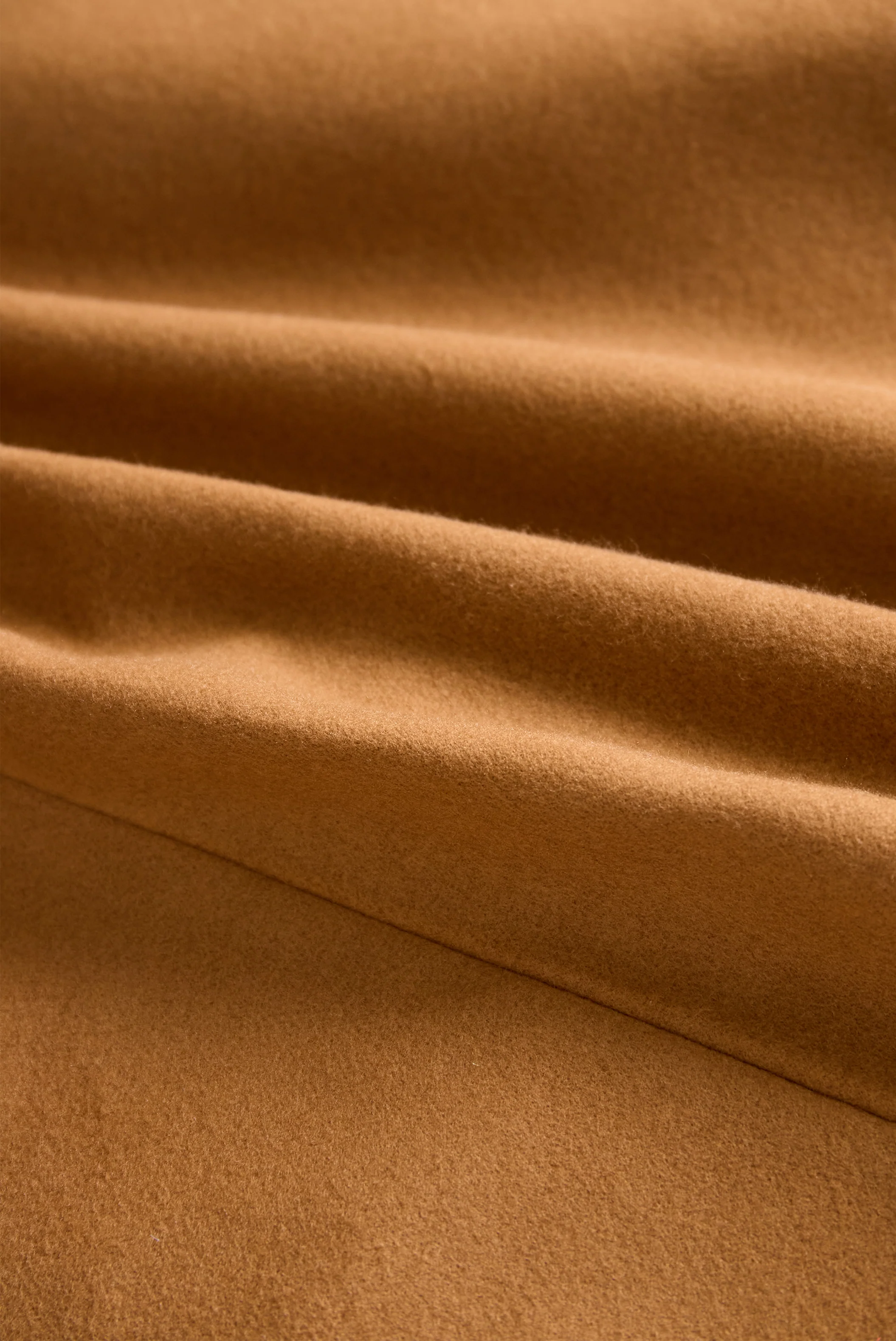 Classic Camel Wool Trench Coat with Belted Silhouette