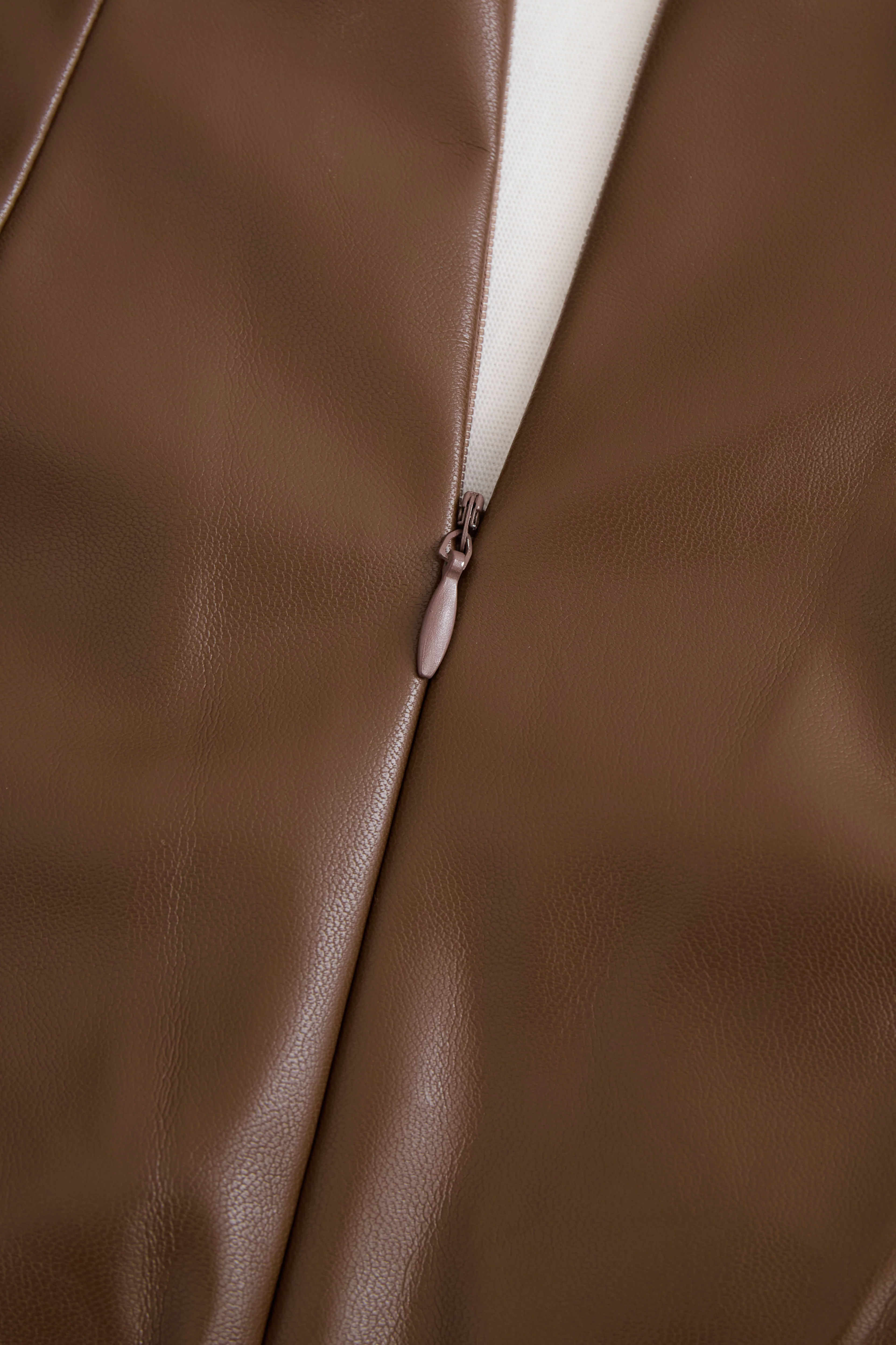 Sophisticated Black Faux Leather Bodycon Dress