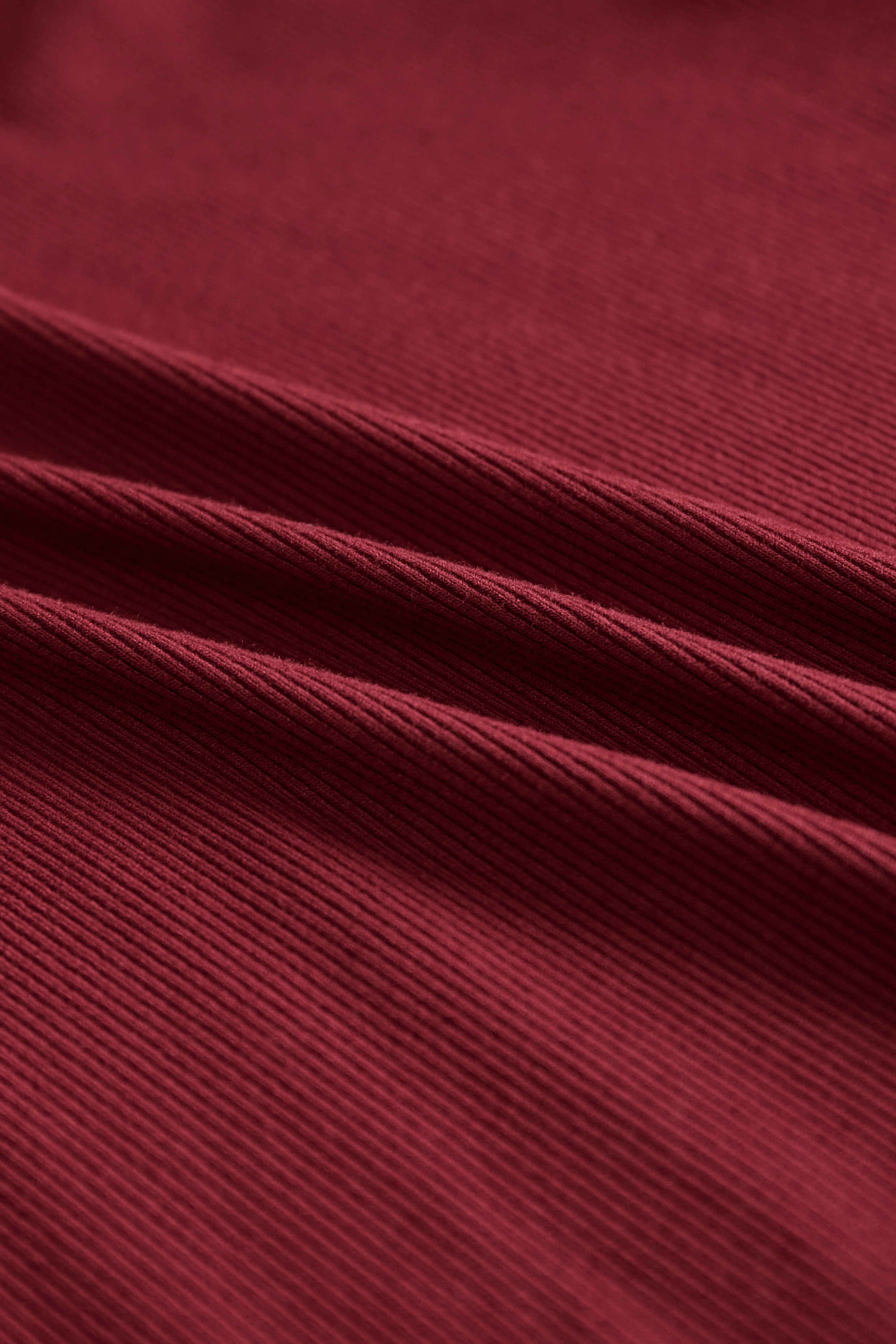 Burgundy Ribbed Turtleneck Mini Dress with Balloon Sleeves