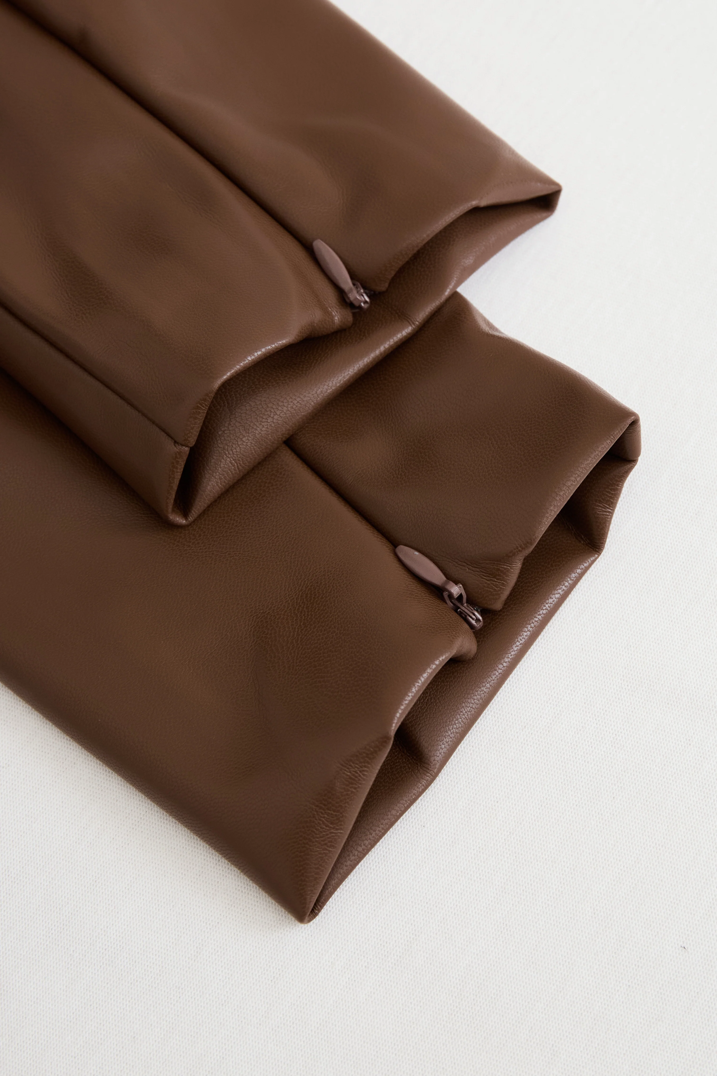 Sophisticated Black Faux Leather Bodycon Dress