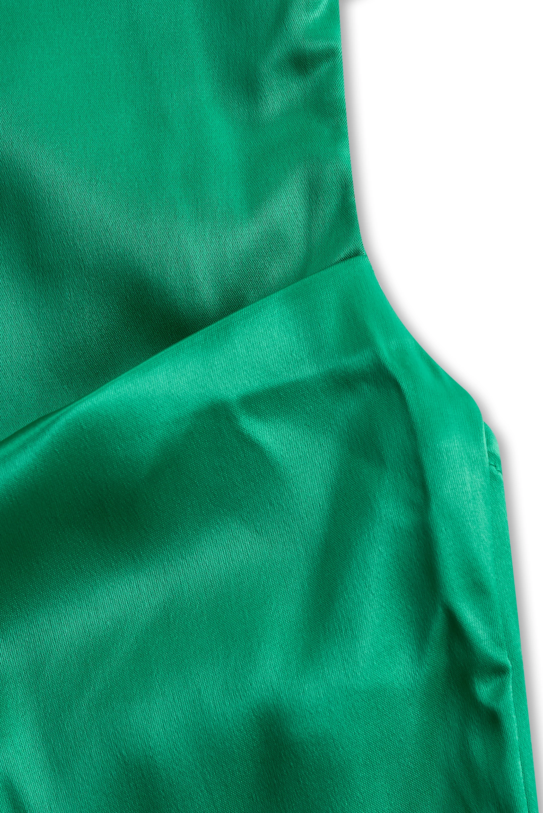 Fashionable and Draped Halterneck Satin Mini Dress