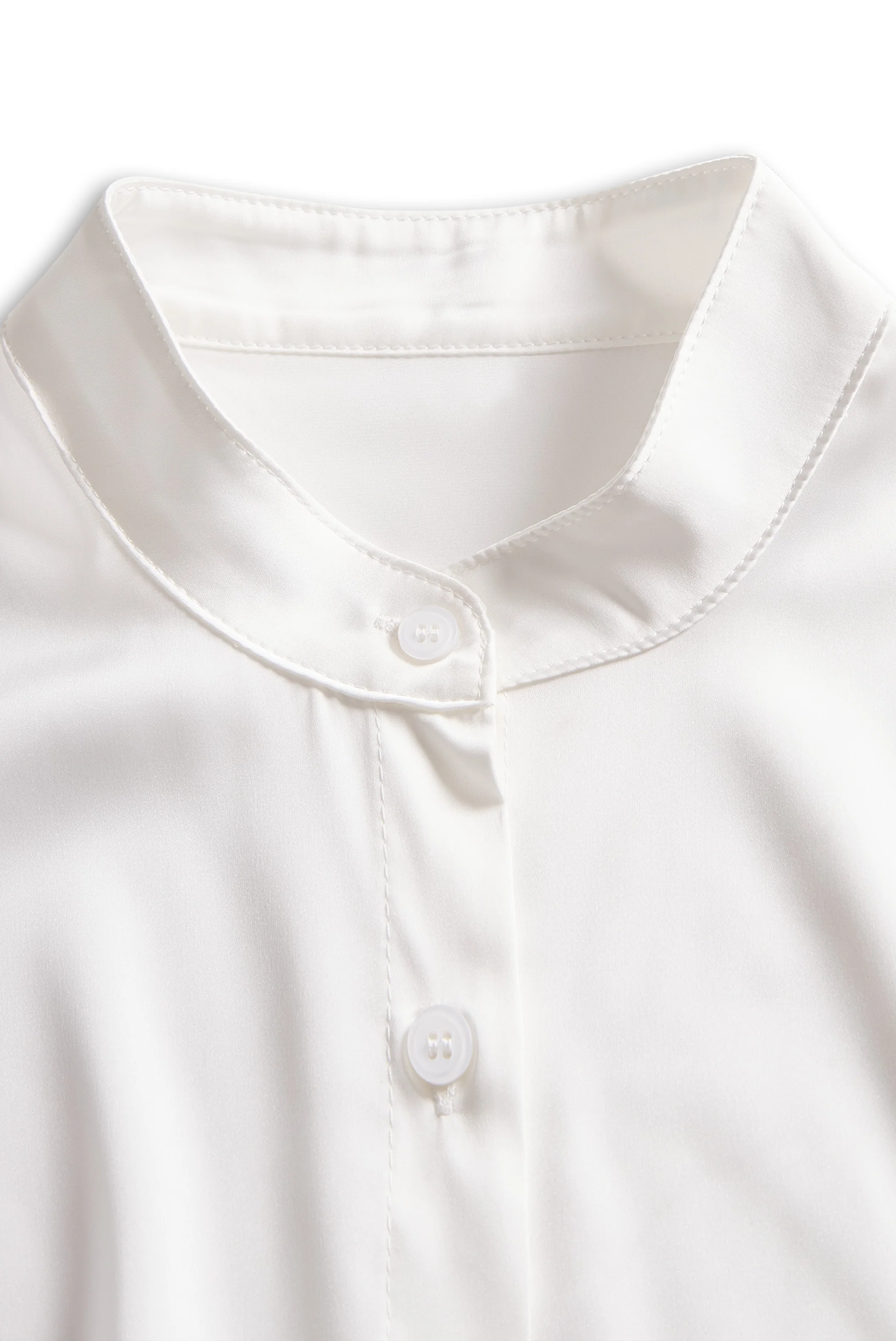 Luxurious Silk Satin Blouse with a Tailored Fit