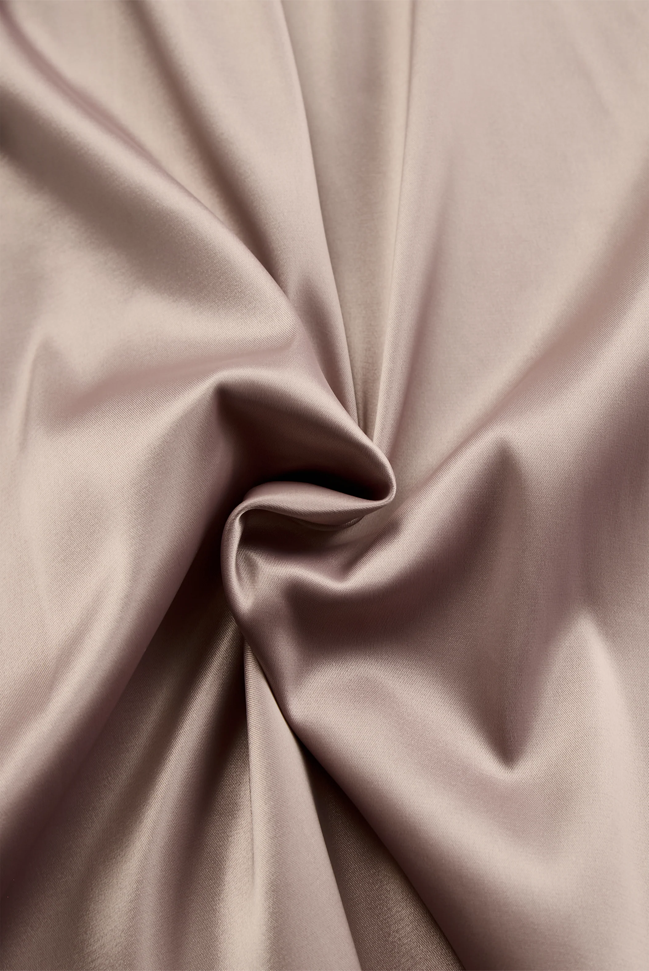 Champagne Satin One-Shoulder Gown