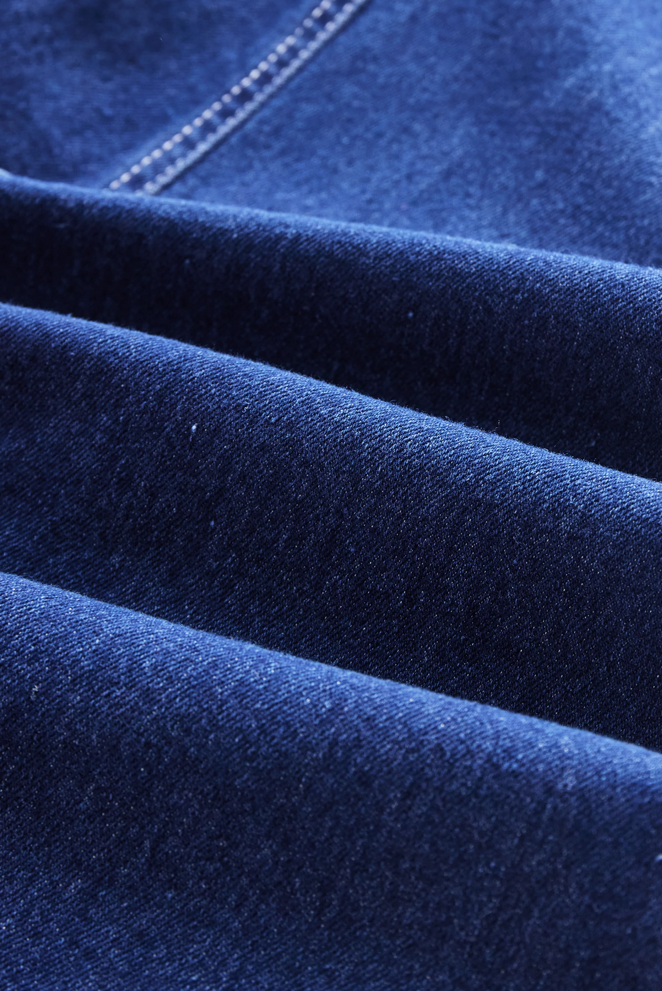 Dark Indigo Sleeveless Denim Midi Dress