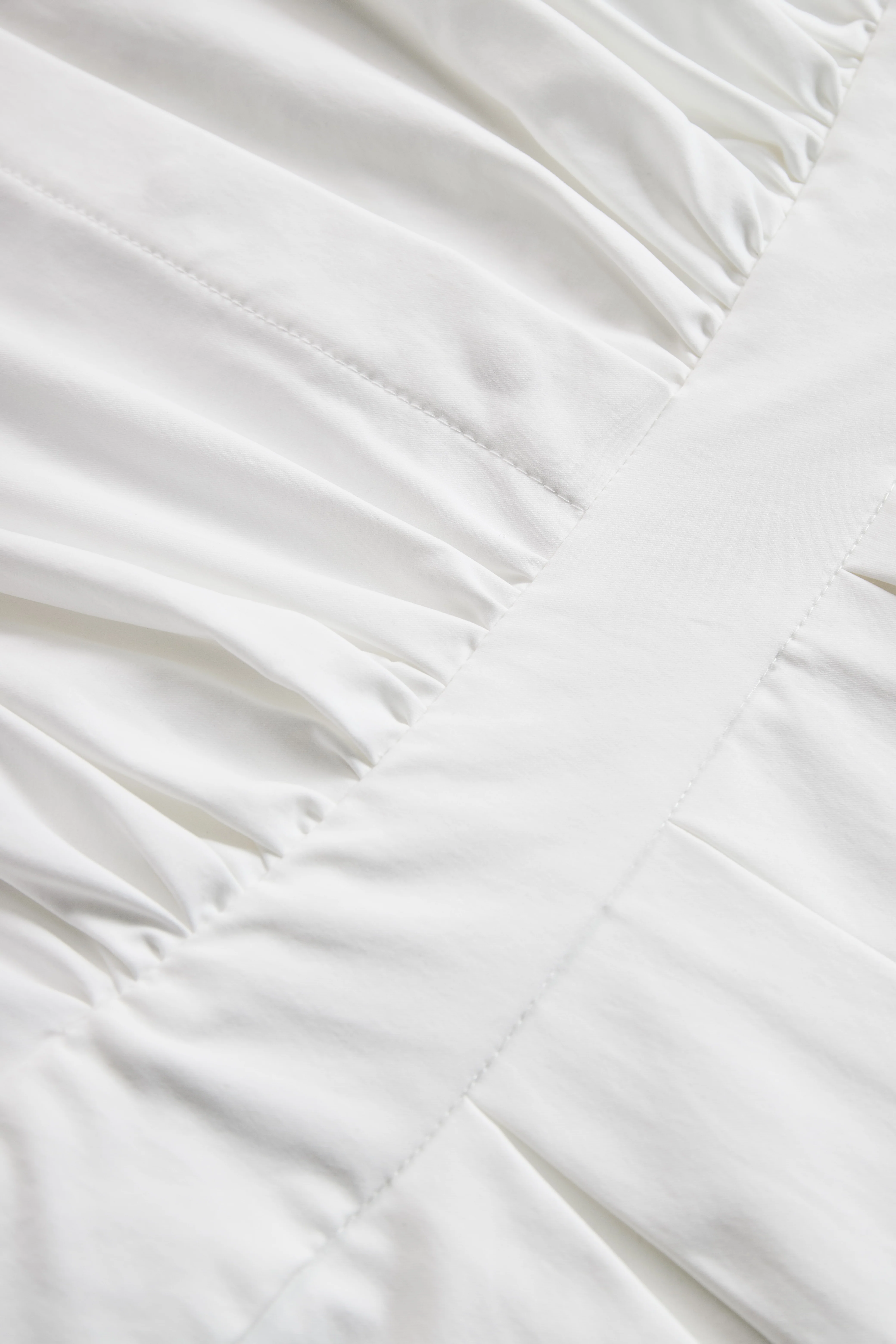 Elegant Plain Belted Shirt Dress With Pleated Skirt