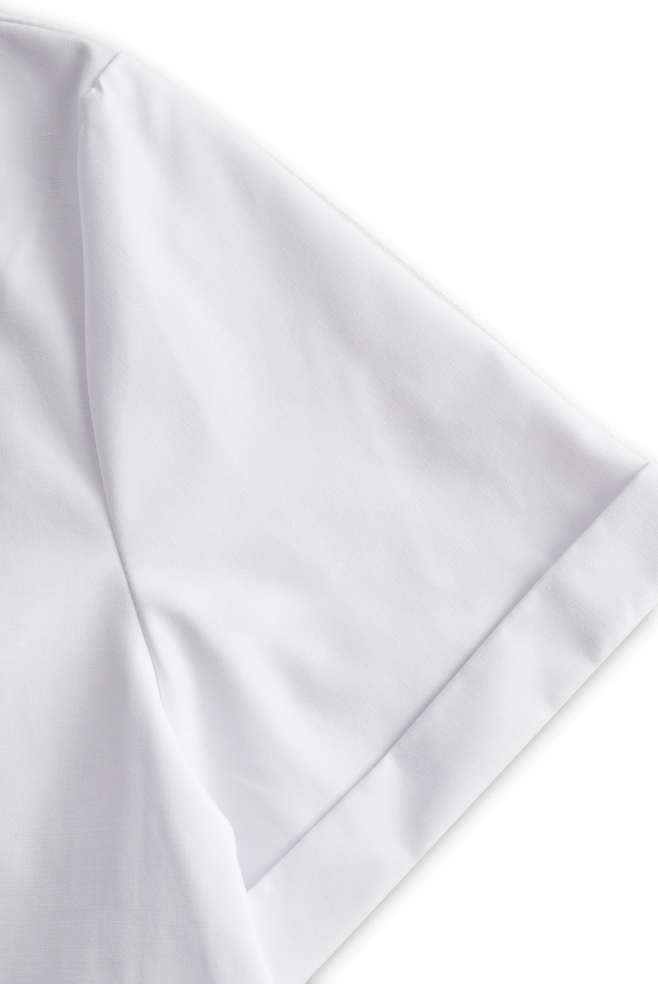 Chic White Button-Up Blouse And Black Pencil Skirt Set