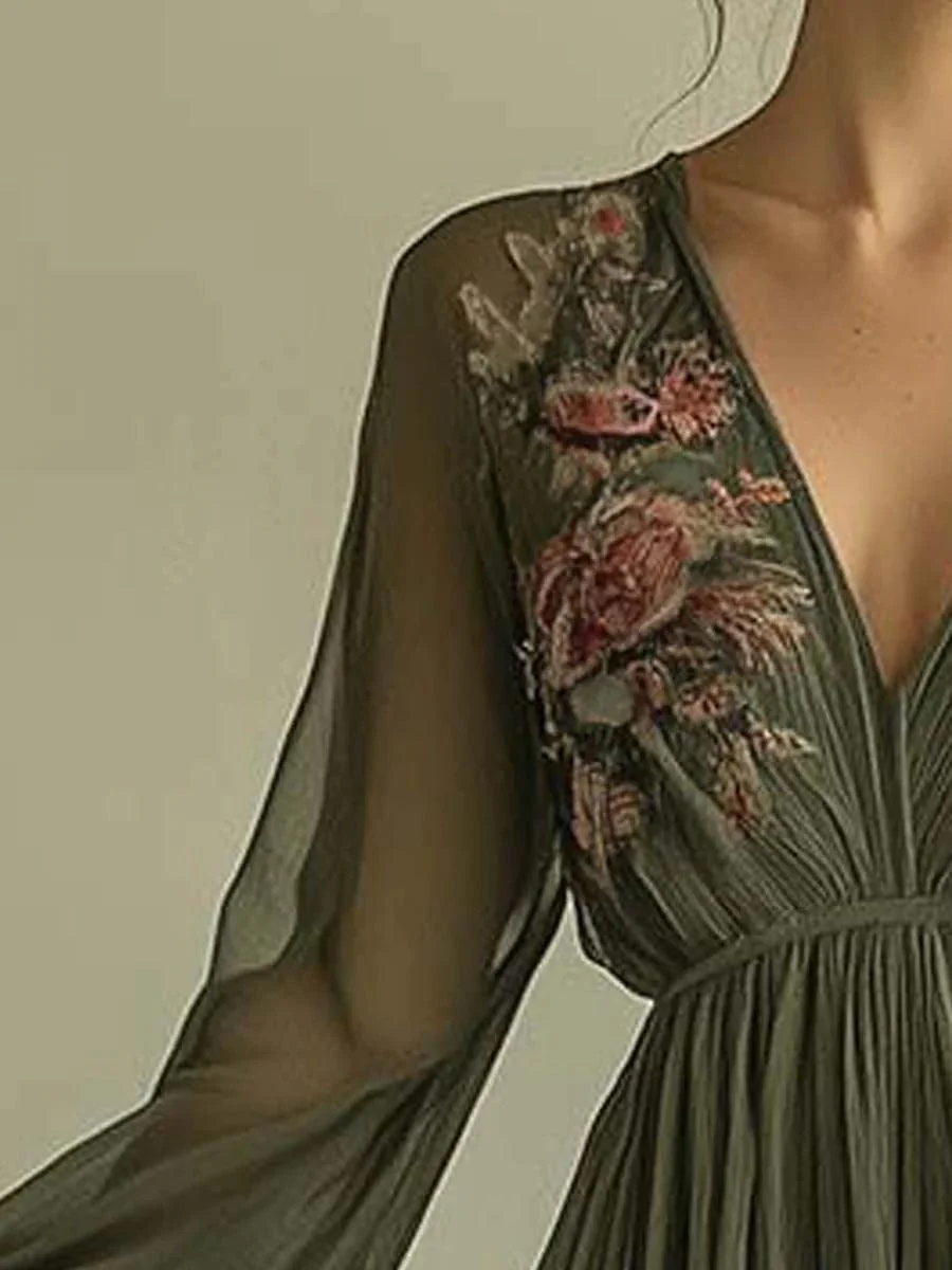 Chiffon Fashion Printed Dress