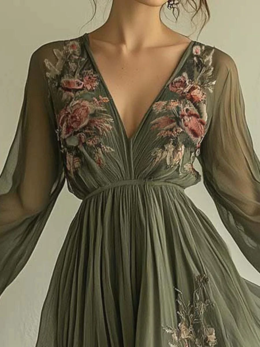 Chiffon Fashion Printed Dress