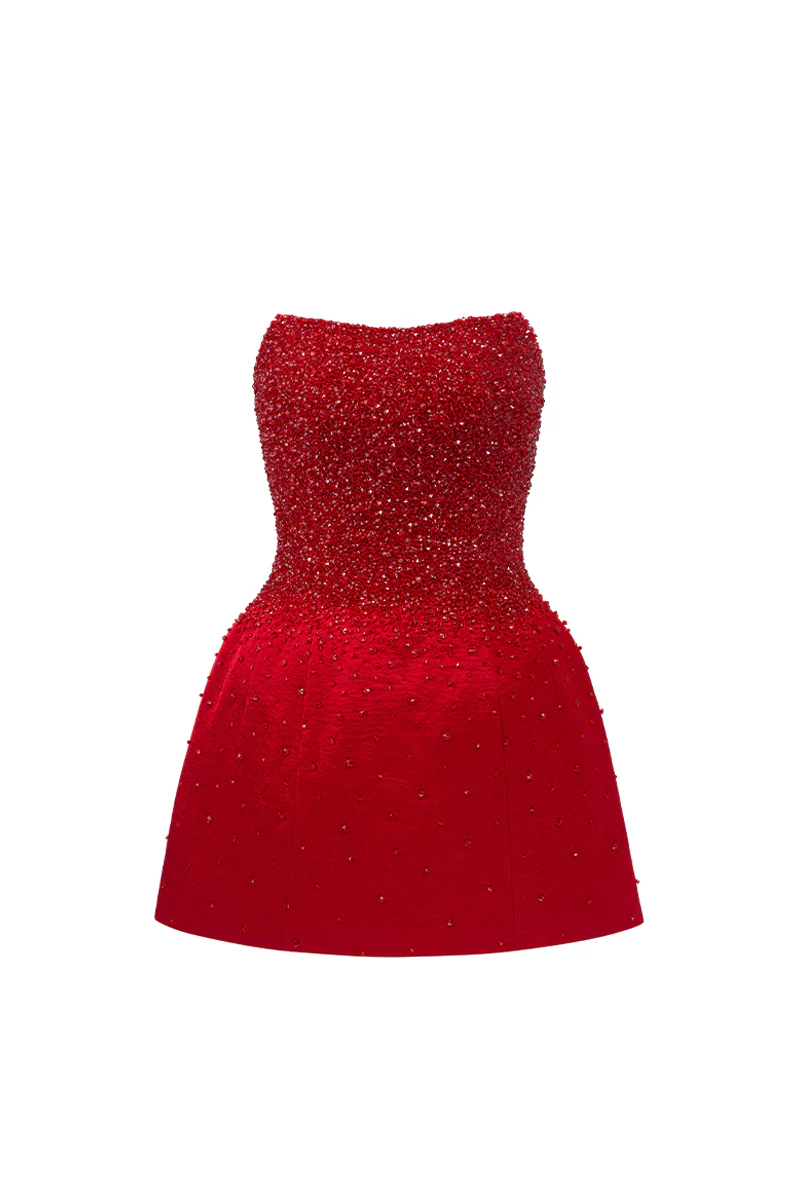 Cadence A-line Cape Sleeve Mini Dress